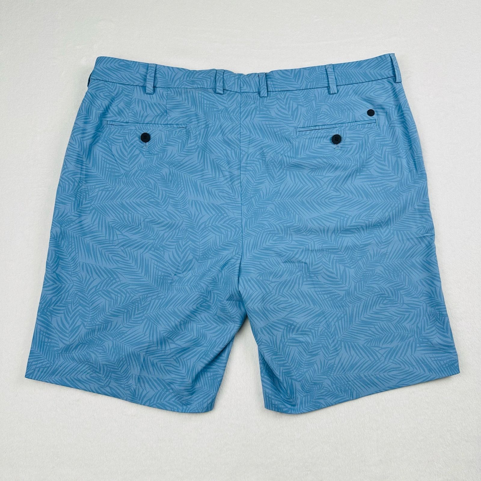 Peter Millar Peter Millar Crown Craft Mens 40 Blue Surge Palm Golf Shorts Size US 40 / EU 56 - 12 Thumbnail
