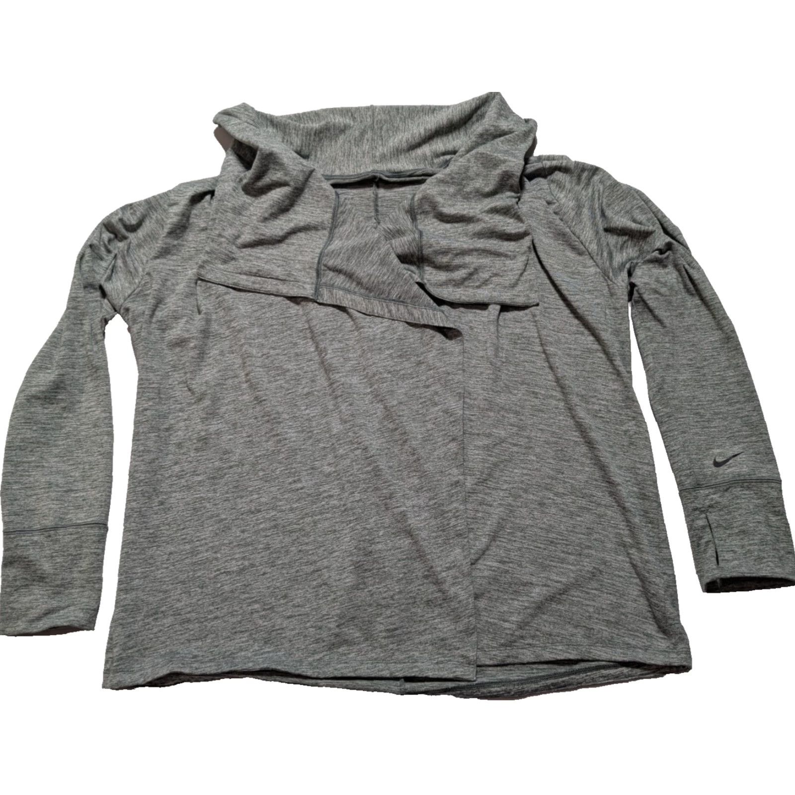 Nike Nike Dri-Fit Yoga Collection Cardigan Open Front Green Marl Women XL CD3210 Size XL / US 12-14 / IT 48-50 - 2 Thumbnail