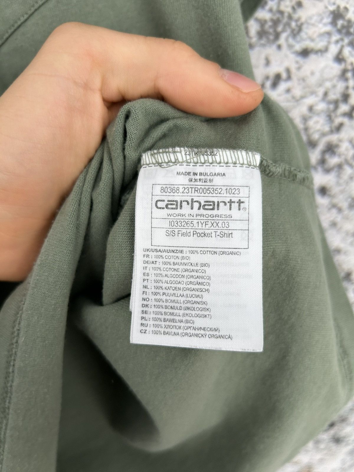 Carhartt Wip Carhartt WIP Green Pocket Tee Military Skate Streetwear Size US S / EU 44-46 / 1 - 5 Thumbnail