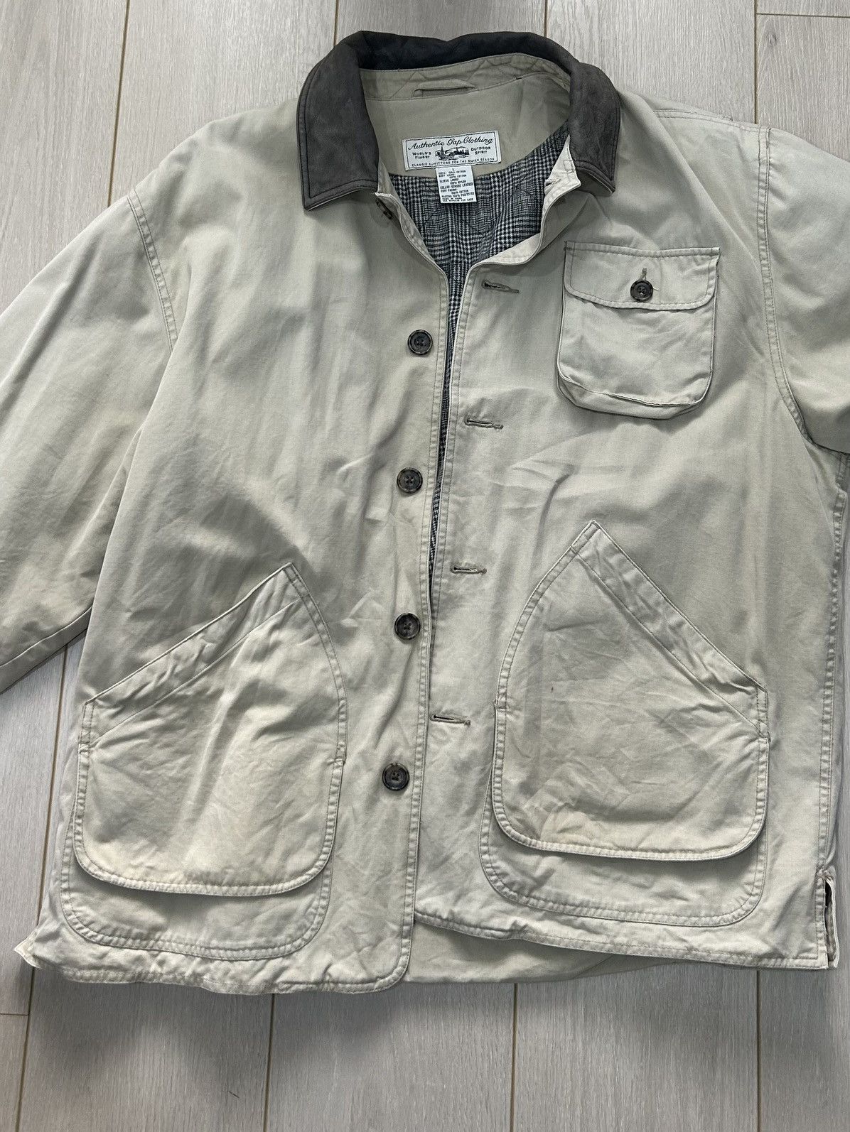 Gap Vintage Leather collar Jacket Size US L / EU 52-54 / 3 - 1 Thumbnail