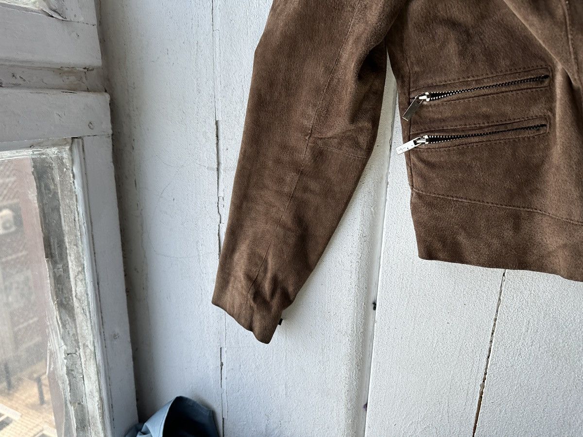 Other 🚨Y2K RICK OWENS TYPE DIRTY SLIM FIT ZIP LEATHER JACKET Size M / US 6-8 / IT 42-44 - 8 Thumbnail