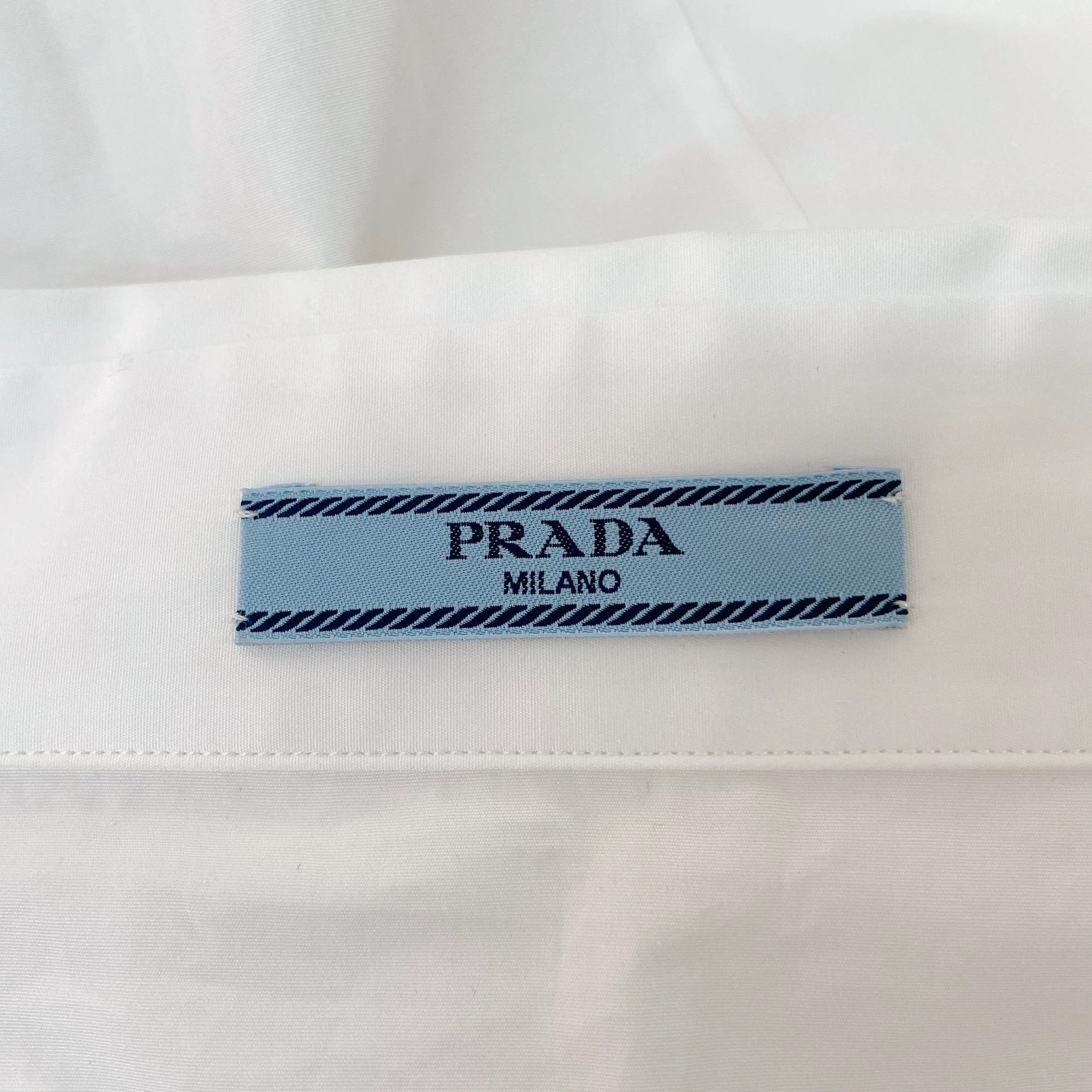 Prada white shirt 40 4543