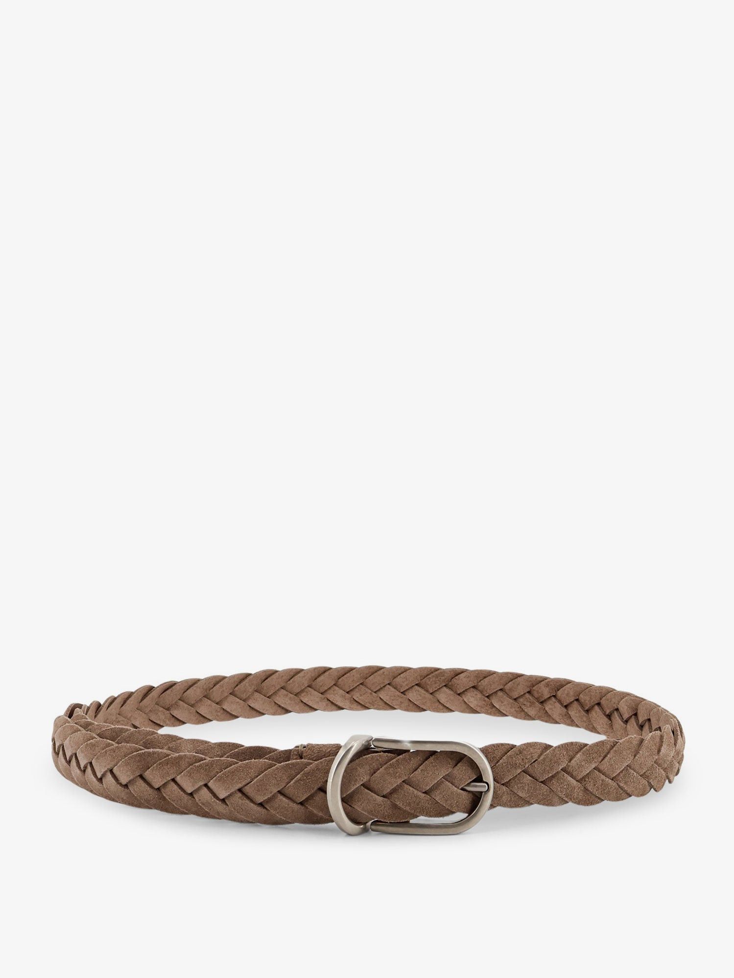 Brunello Cucinelli Braided Suede Belt Size ONE SIZE - 1 Thumbnail