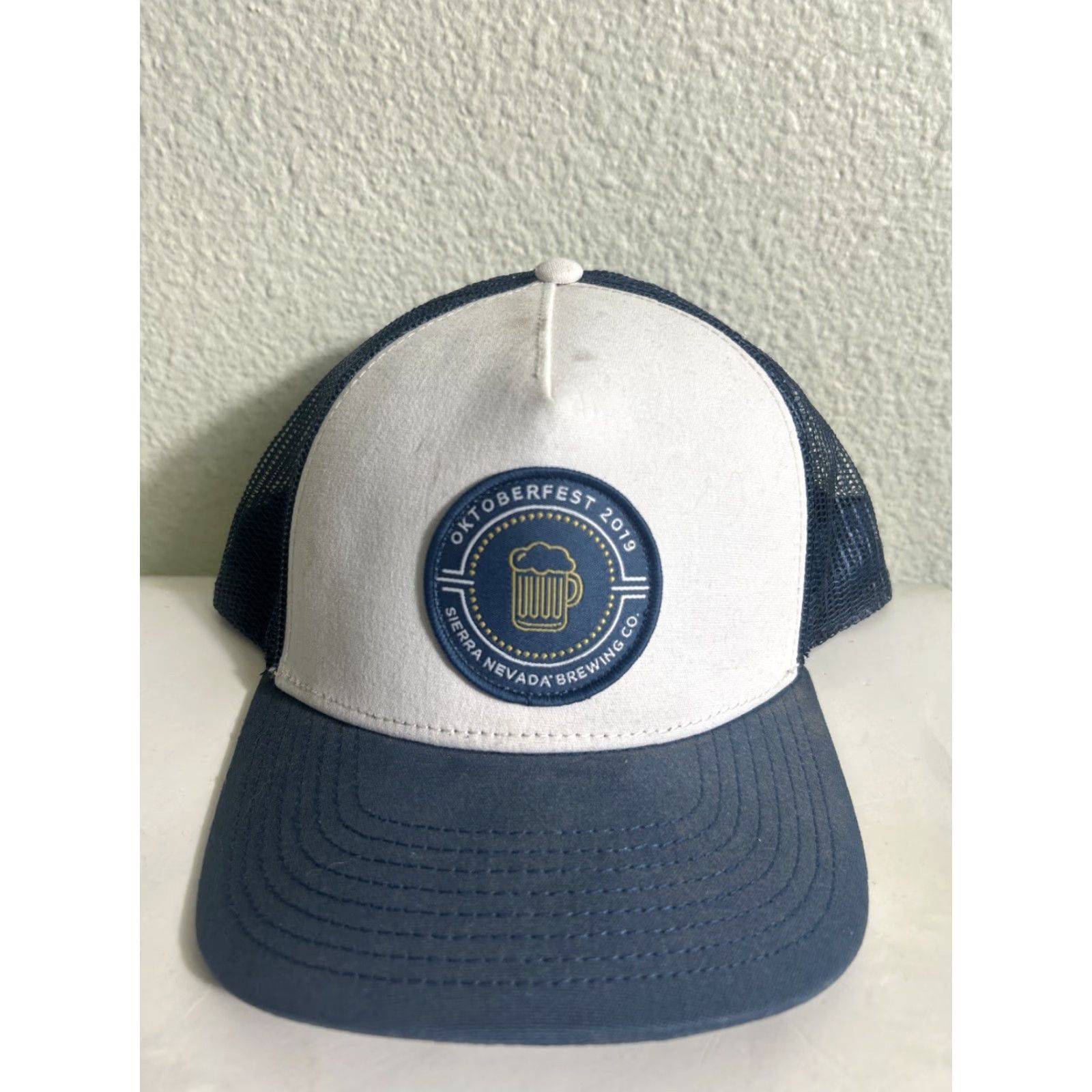 Vintage Sierra Nevada Brewing Oktoberfest Trucker Hat Navy Blue Adjustable SnapBack Men One Size Size ONE SIZE - 2 Thumbnail