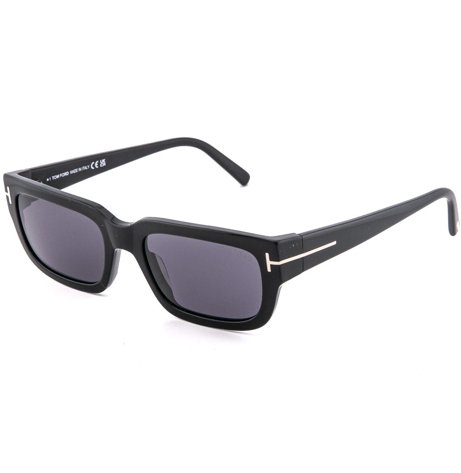 Tom Ford TOM FORD Ezra TF1075 01A Black Sunglasses 1075 FT1075 Size ONE SIZE - 7 Thumbnail