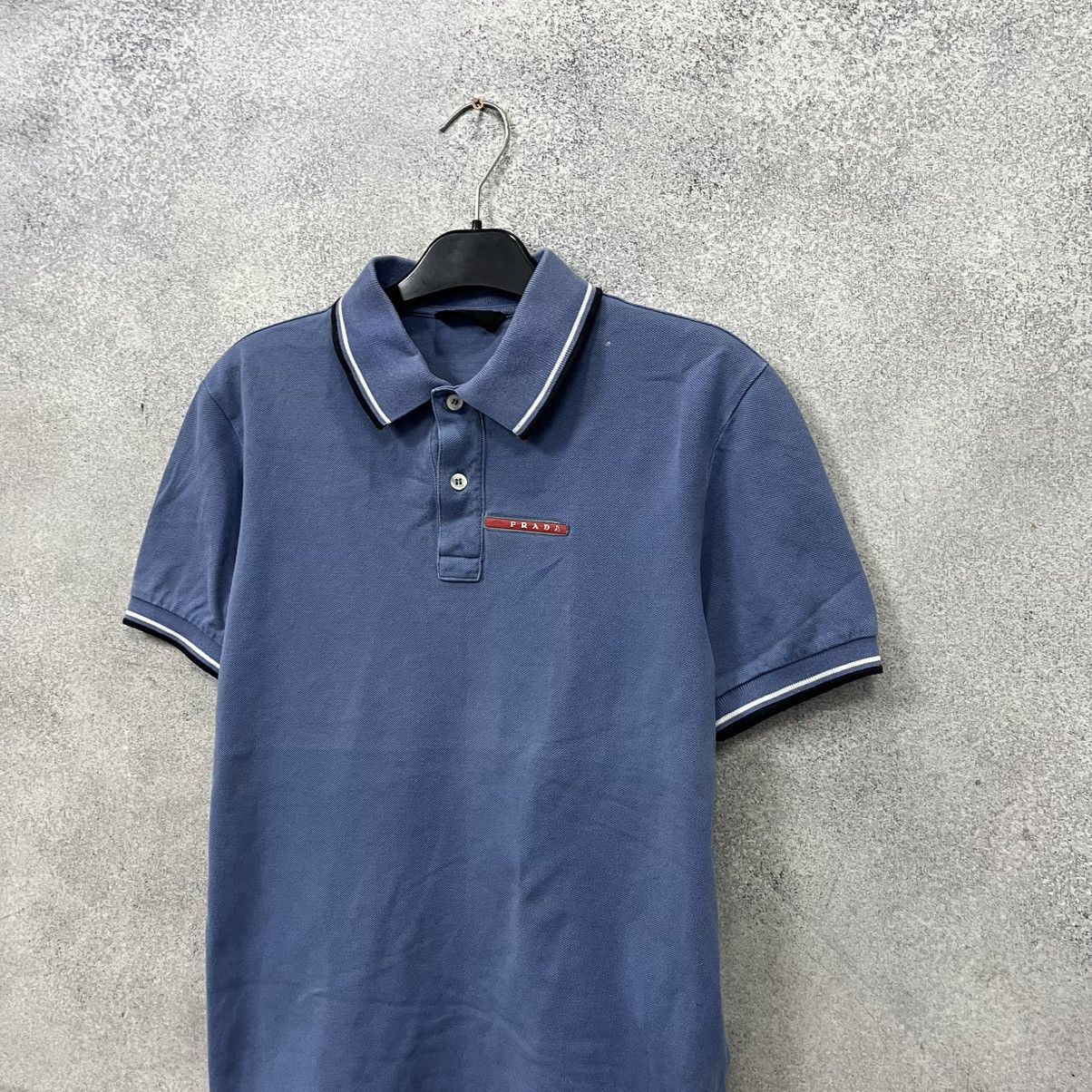 Prada Vintage Prada Polo T-Shirt Red Tab Luxury Size US S / EU 44-46 / 1 - 2 Thumbnail