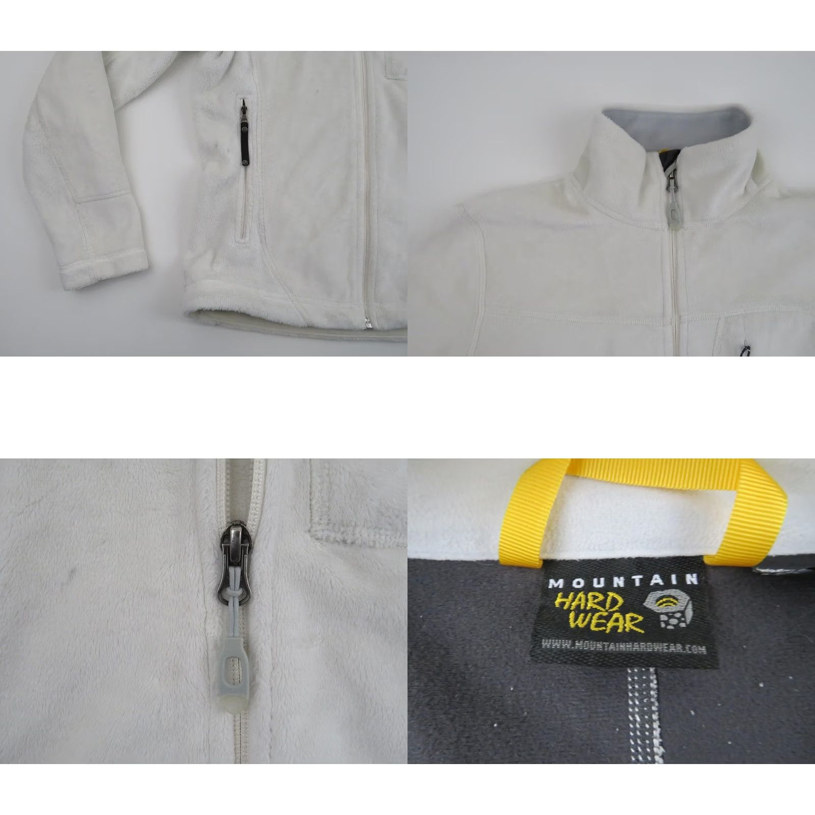 Mountain Hardwear VINTAGE Mountain Hardwear Windstopper Fleece Jacket Womens S White Full Zip Softshell Size S / US 4 / IT 40 - 8 Thumbnail