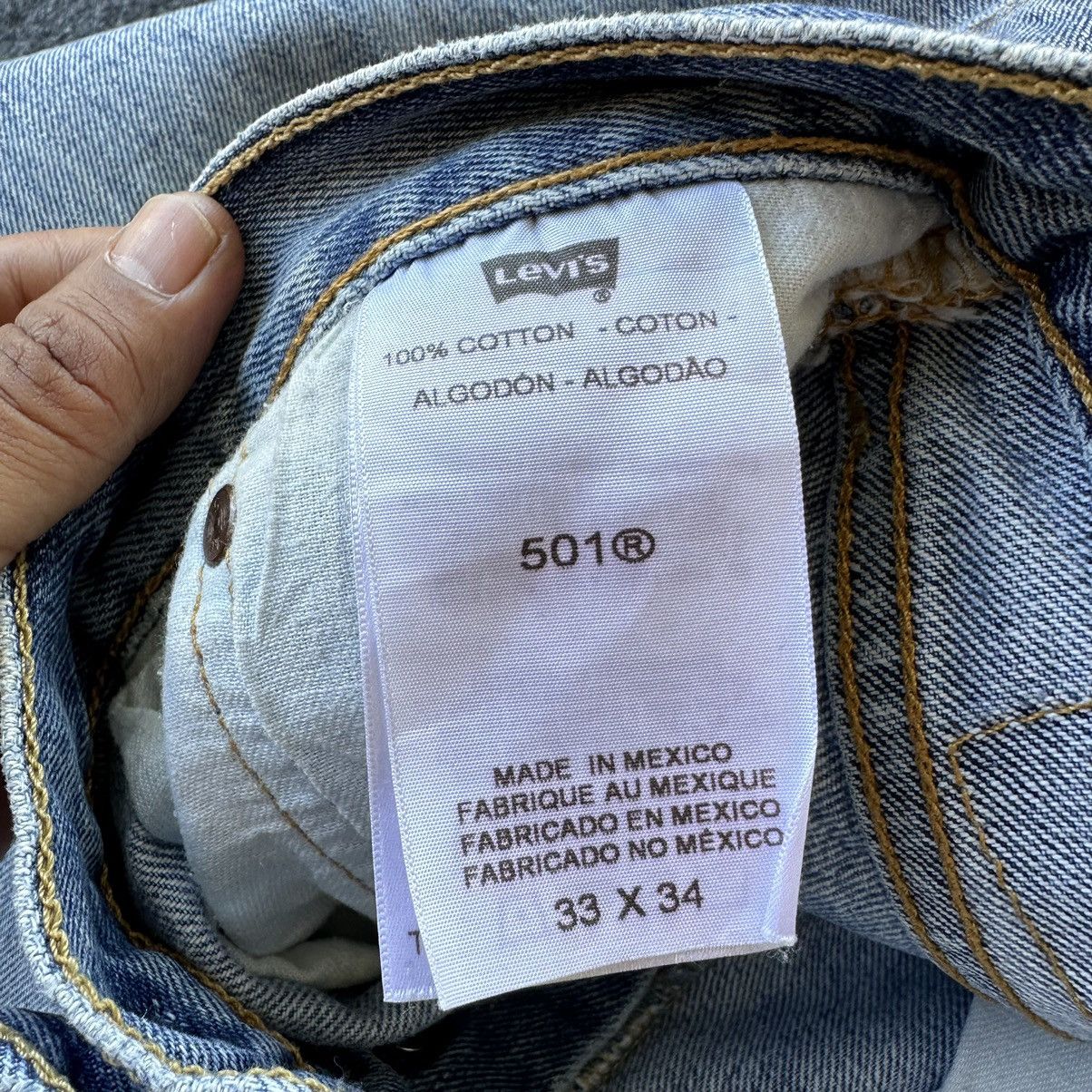 Levi's Vintage Levis 501 Mexico Blue Denim 33x34 D635 Size US 33 - 16 Thumbnail