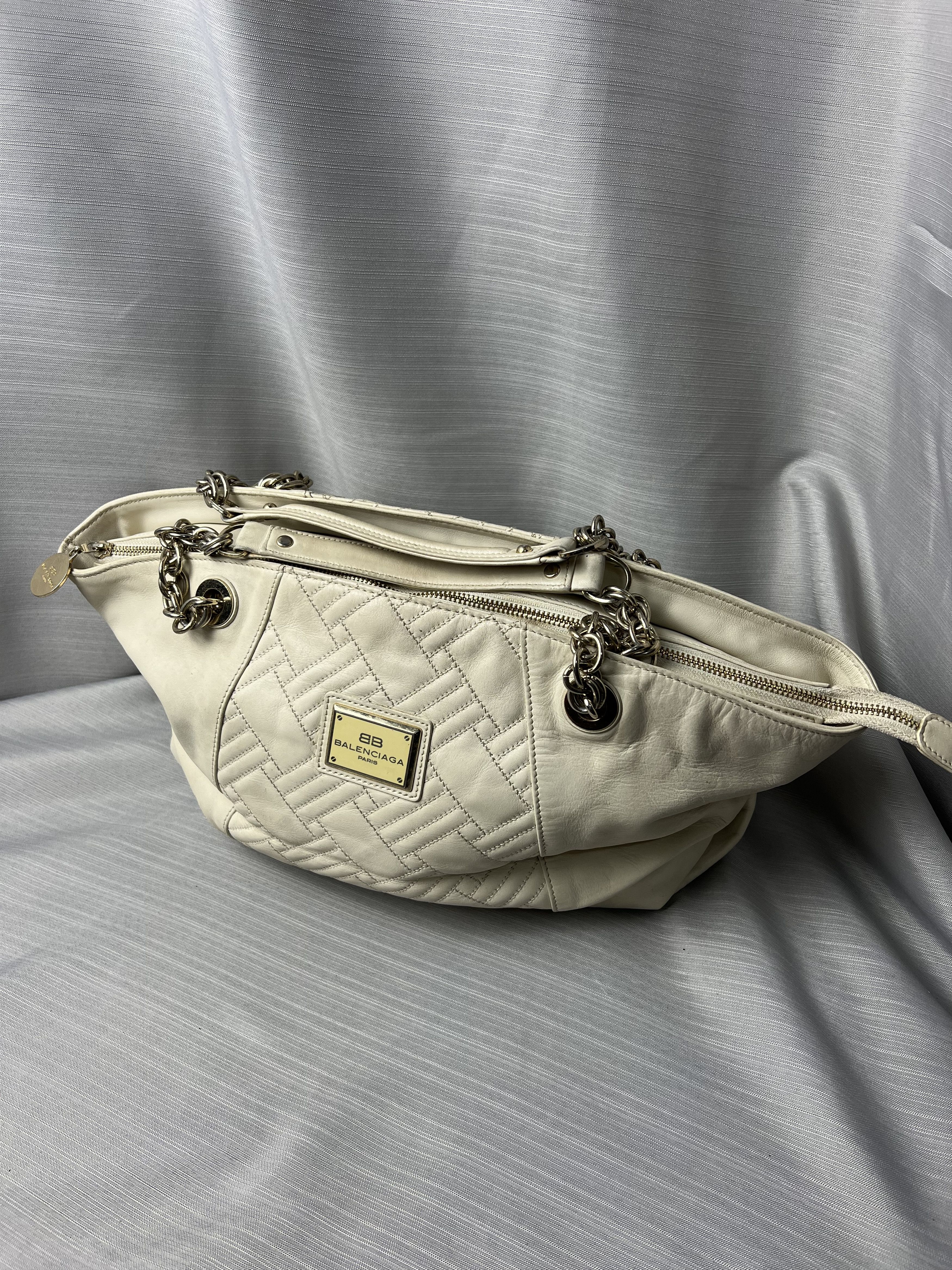 Balenciaga Shoulder Bag in White, Women's