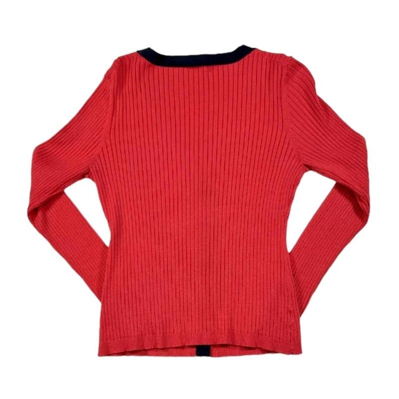 Loft Loft Orange/Red Sweater Top | Size M Size M / US 6-8 / IT 42-44 - 2 Thumbnail