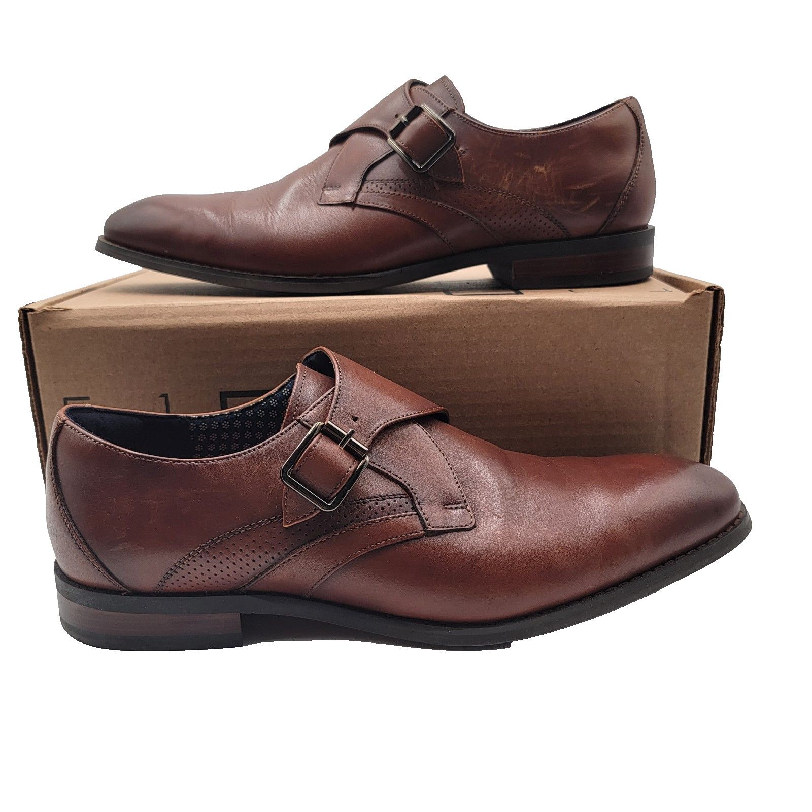 Stacy Adams Stacy Adams Karcher Monk Strap Mens Shoes 25590-221 Sz 9.5W Size US 9.5 / EU 42-43 - 1 Thumbnail