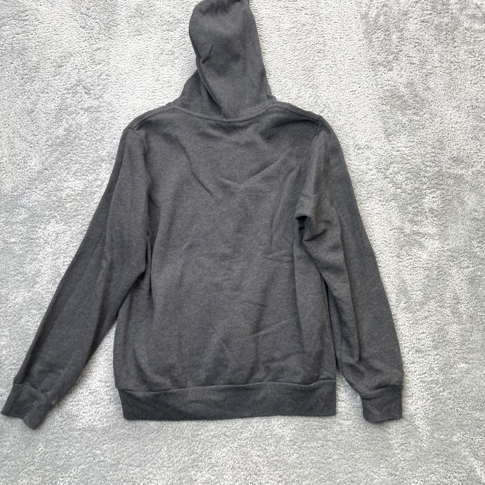 Hanes Titos Hoodie Mens M Gray Handmade Vodka Graphic Fleece Lined Liquor Merch Hanes Pullover Crew Neck Hooded Pockets City Preppy Graphic Print Size US M / EU 48-50 / 2 - 2 Thumbnail