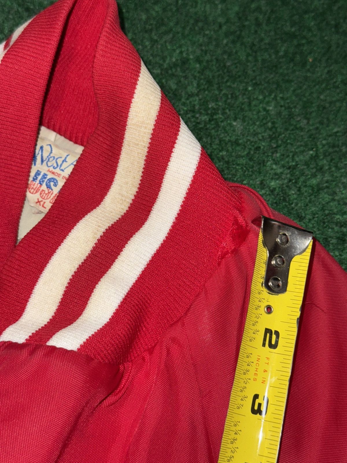 Chalk Line × NBA × Vintage Vintage 80s 90s Chicago Bulls Satin Wendy XL Jacket Size US XL / EU 56 / 4 - 8 Thumbnail