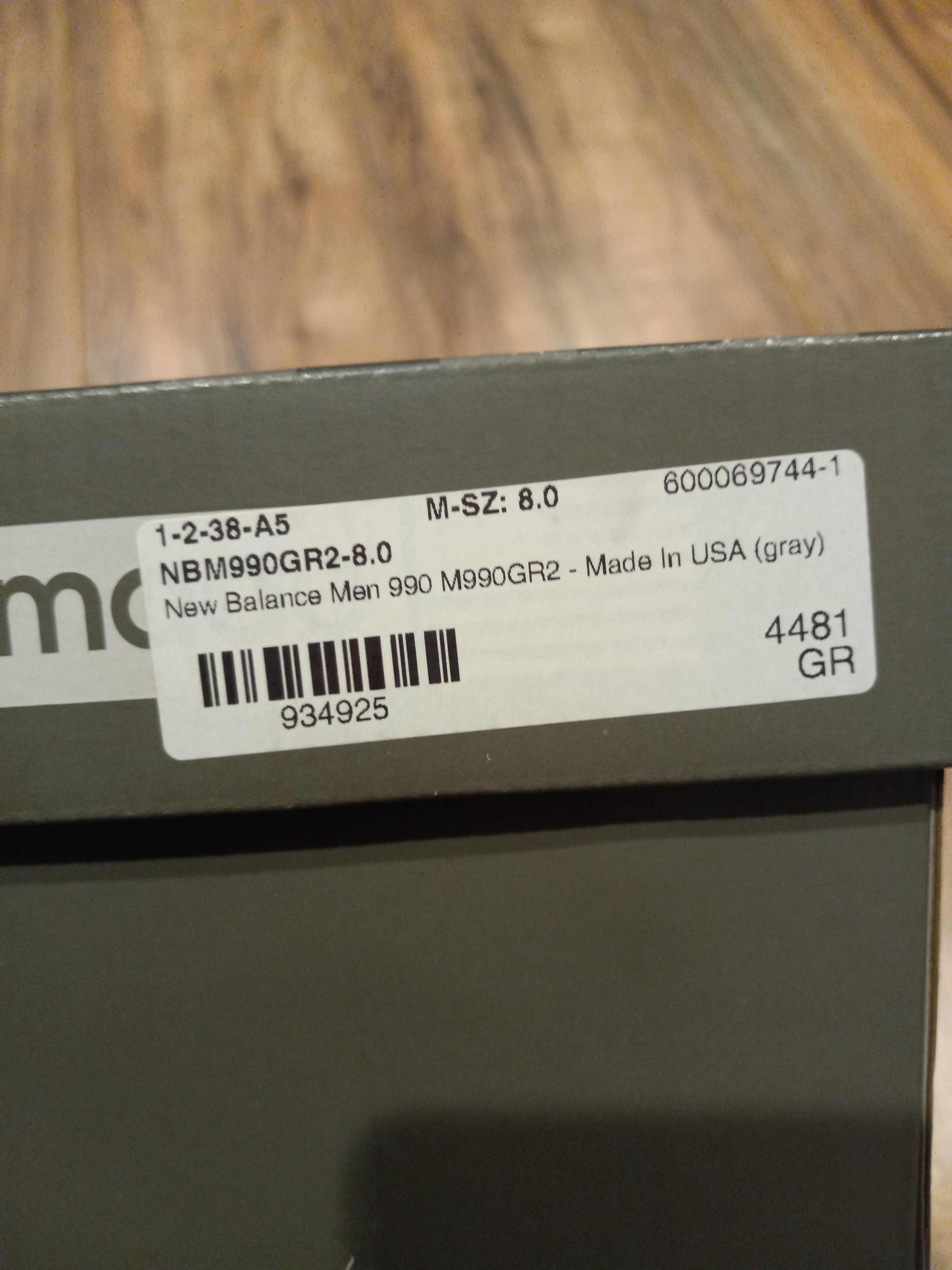 New Balance New Balance 990v2 Made in USA Gray Size US 8 / EU 41 - 7 Thumbnail