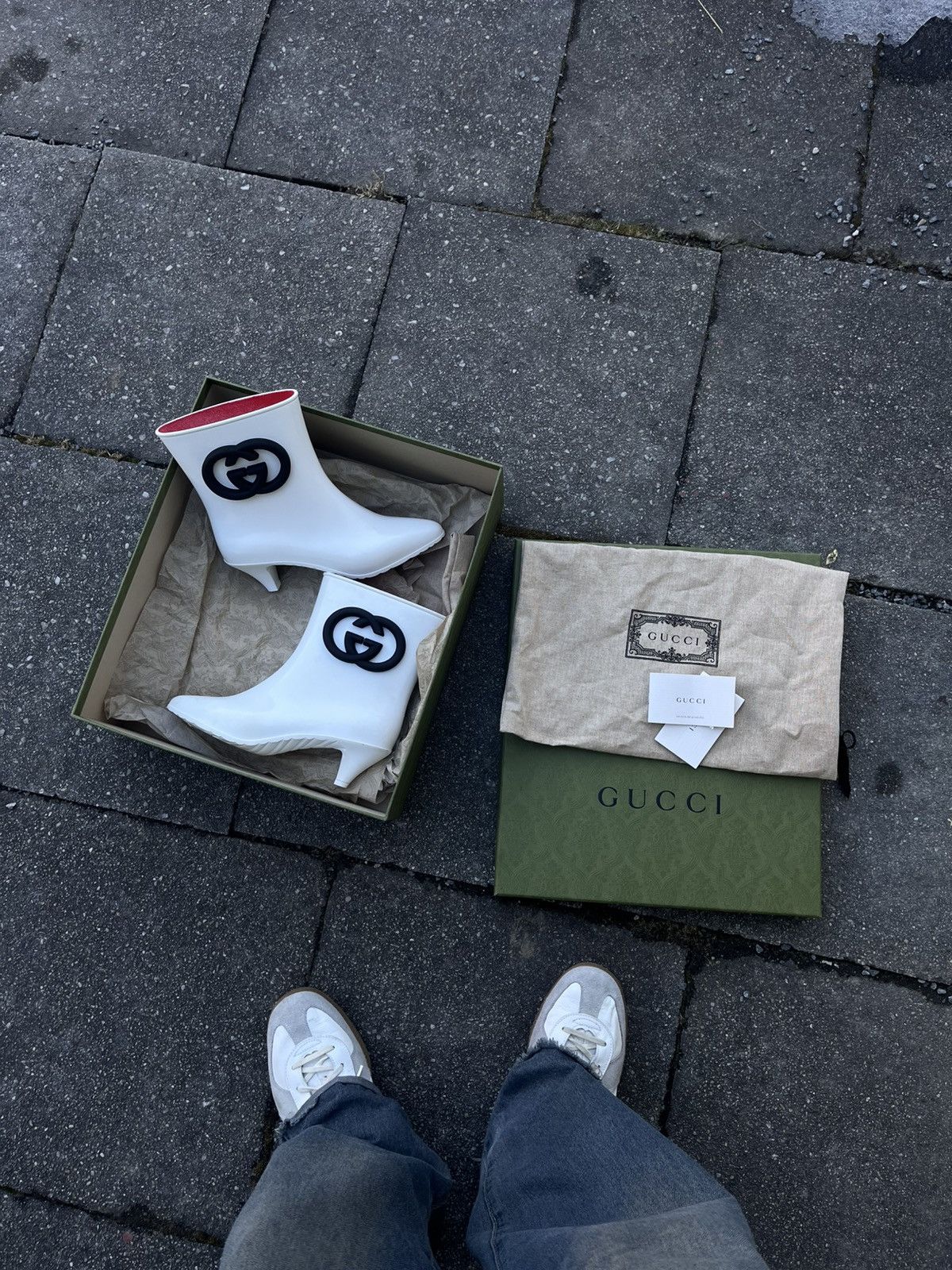Gucci Gucci Boots Rare Crypto Y2K Opium Rap Swag Size US 5.5 / IT 35.5 - 1 Thumbnail