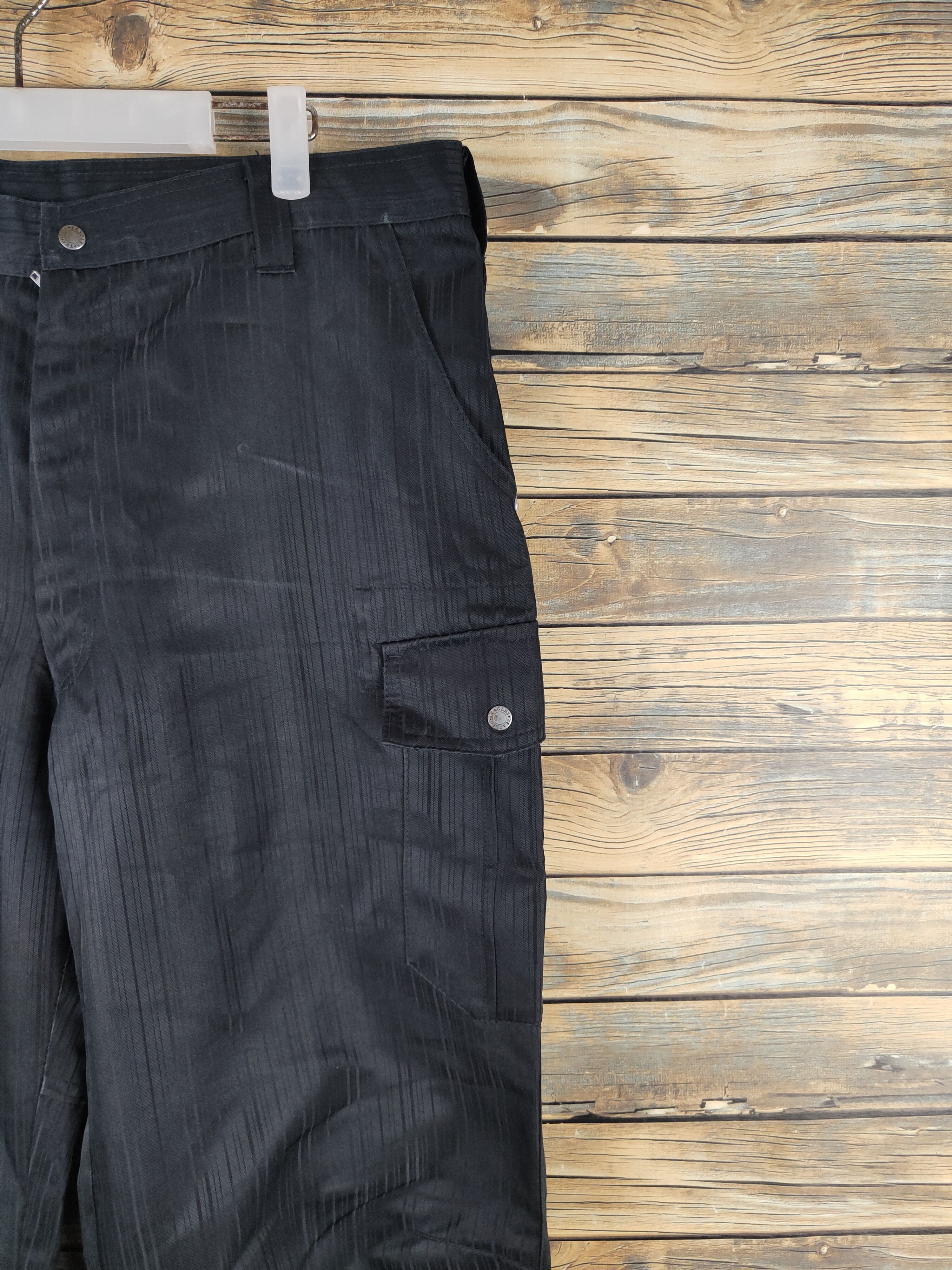 Japanese Brand DLL Teagles Black Multipocket Cargo Pants #2360 Size US 36 / EU 52 - 5 Thumbnail