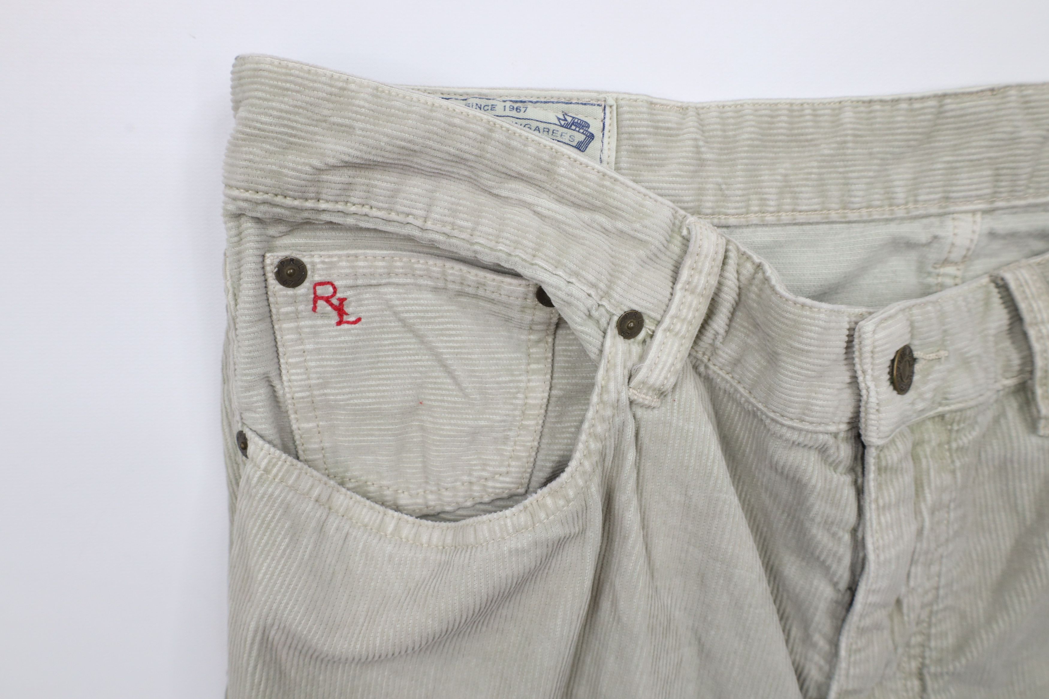 Ralph Lauren × Vintage Vintage 90s Ralph Lauren Varick Slim Straight Corduroy Pants Size US 36 / EU 52 - 5 Thumbnail