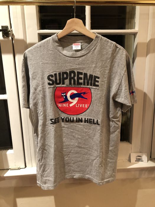 Supreme 9 lives tee store