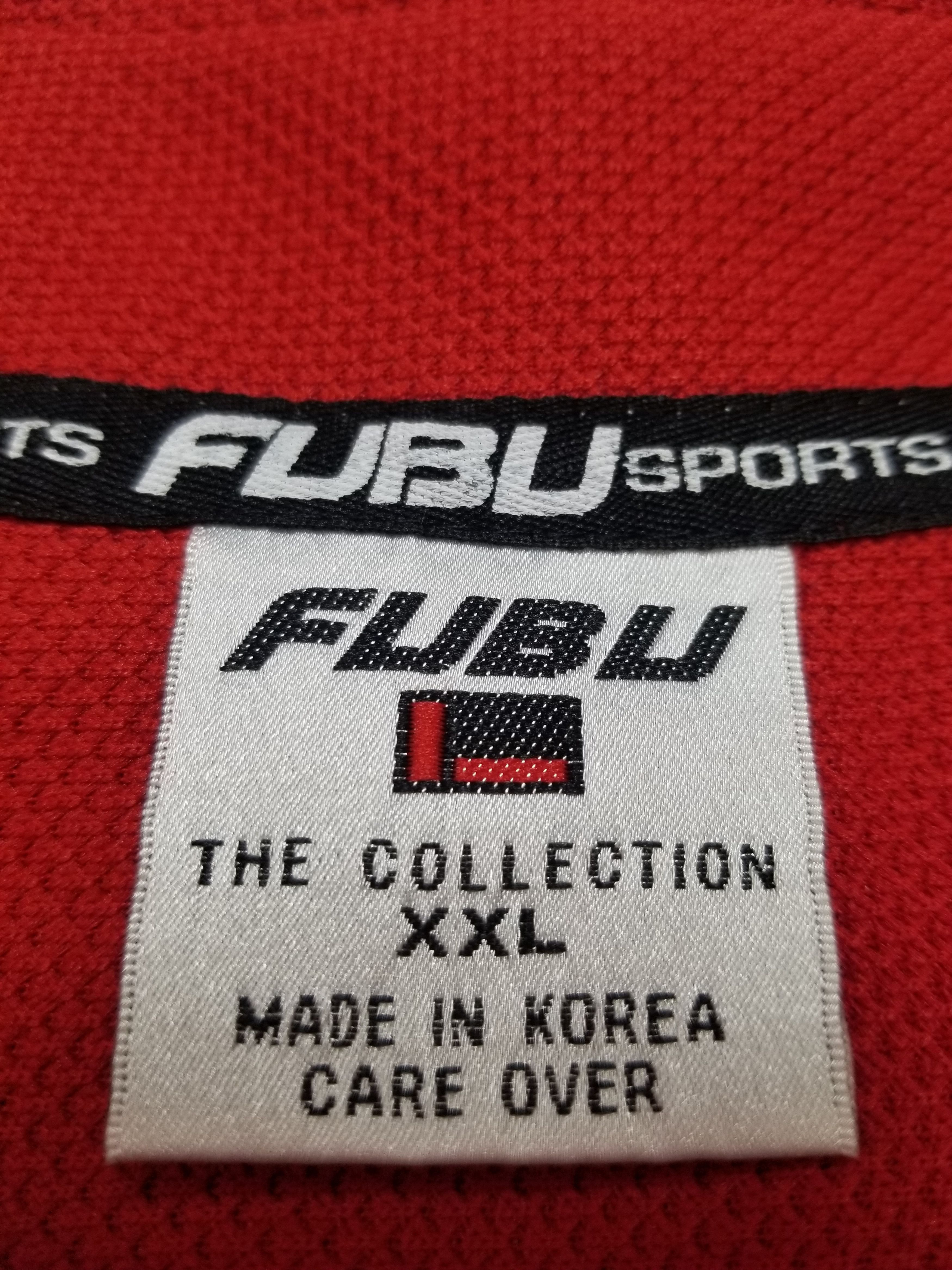 Fubu Vintage Y2K FUBU Sports Red Baseball Stitched Hip Hop Jersey Size US XXL / EU 58 / 5 - 14 Thumbnail