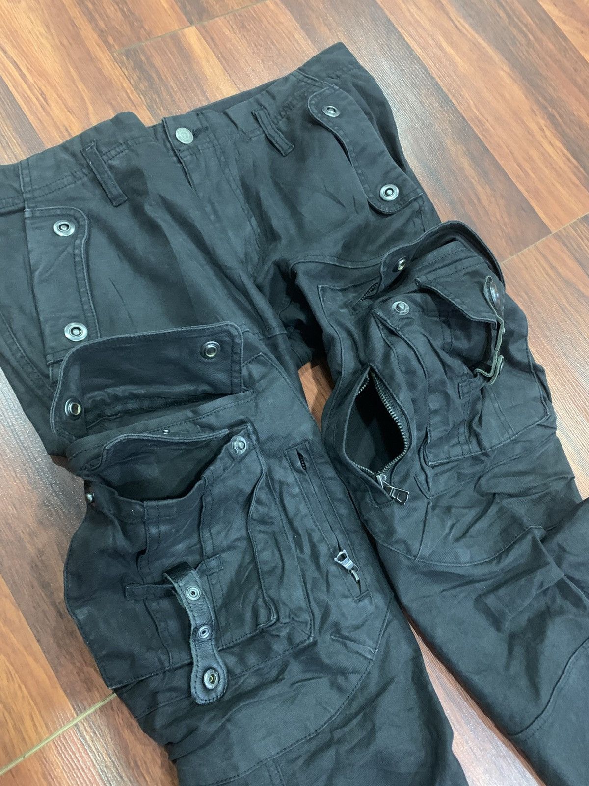 Tornado Mart Tornado Mart Waxed Cargo Pants Size US 34 / EU 50 - 12 Thumbnail