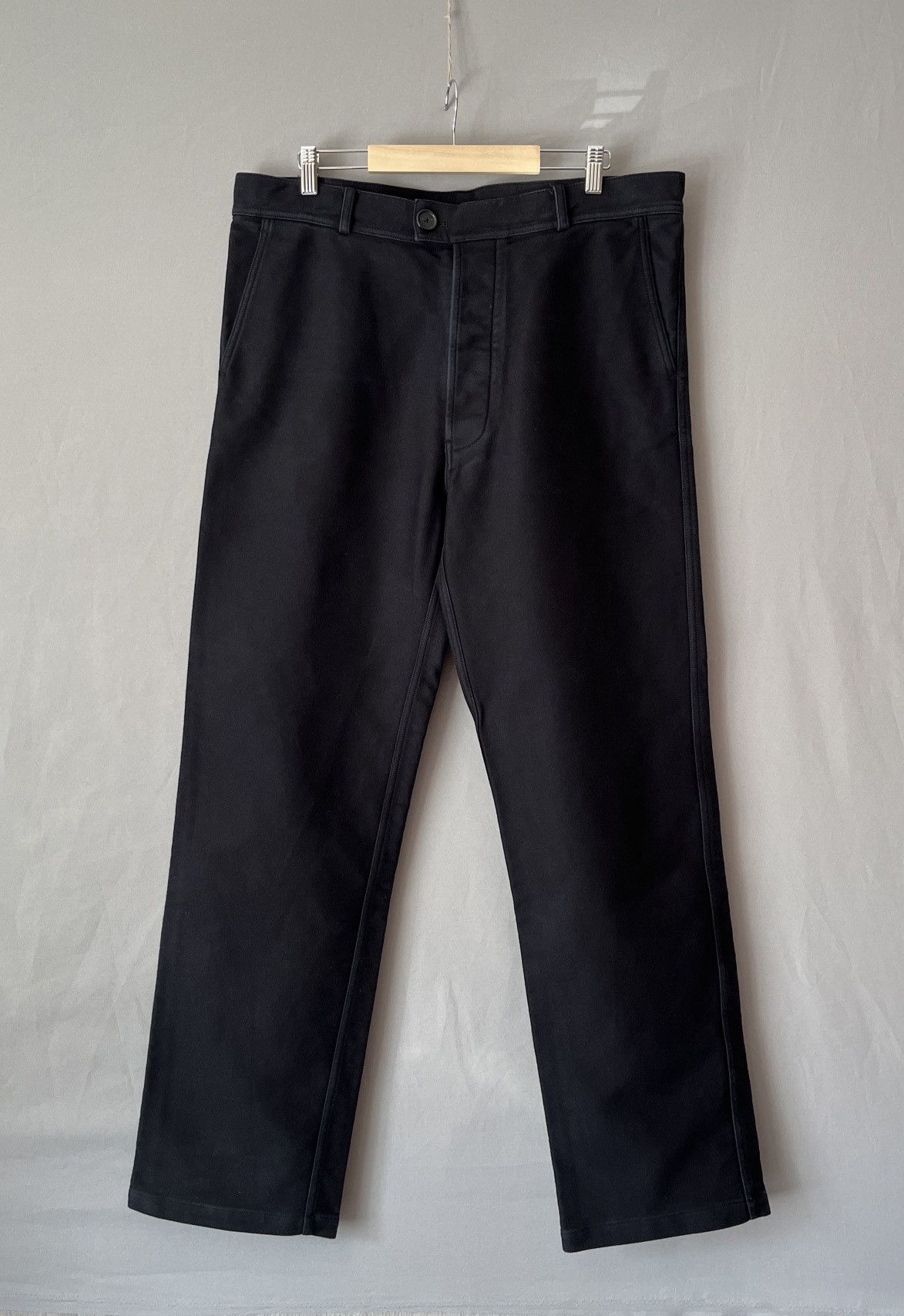 Jil Sander Jil Sander Moleskin Heavy Cotton Wide Legs Pants Size US 34 / EU 50 - 2 Thumbnail