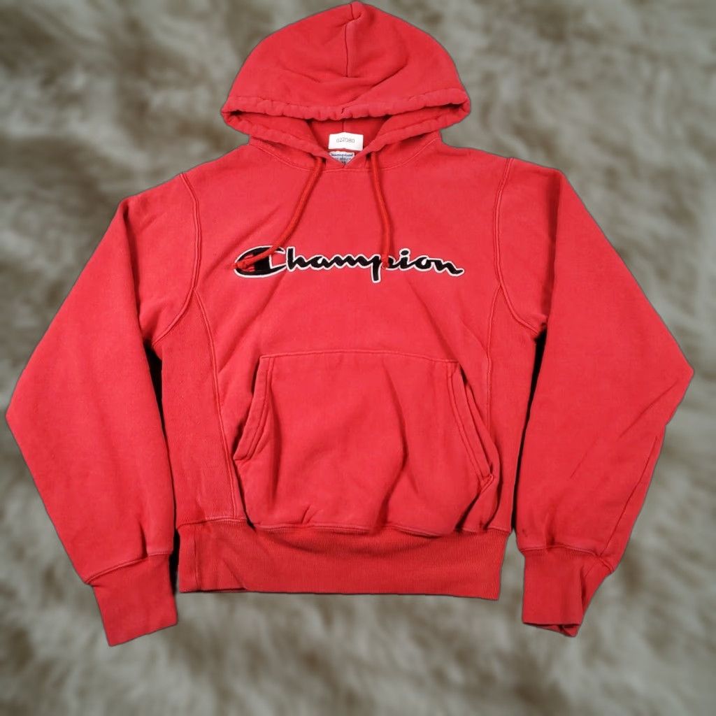 Champion Champion Sweater Mens Small Red Reverse Weave Hoodie Pullover Sweatshirt * Size US S / EU 44-46 / 1 - 1 Thumbnail