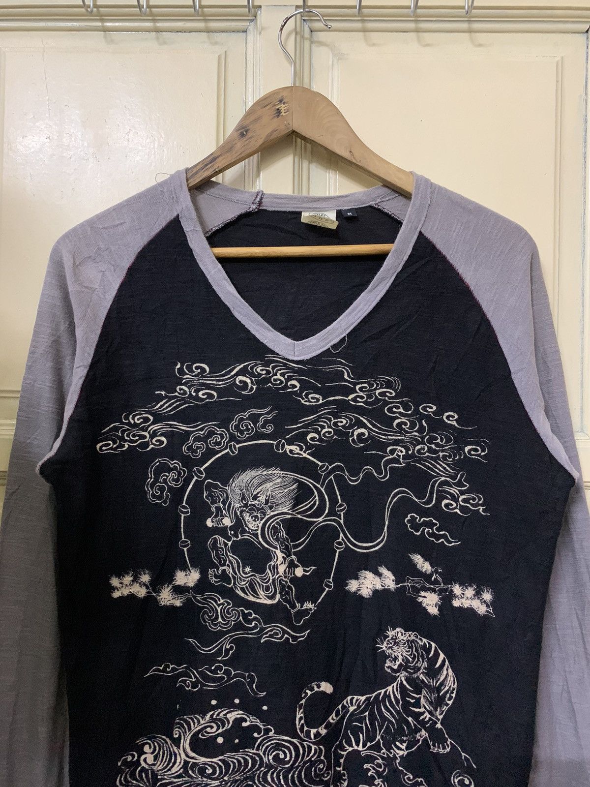 Karakuri Tamashii Vtg Japanese Ku Usa Sukajan T Shirt Size US M / EU 48-50 / 2 - 4 Thumbnail