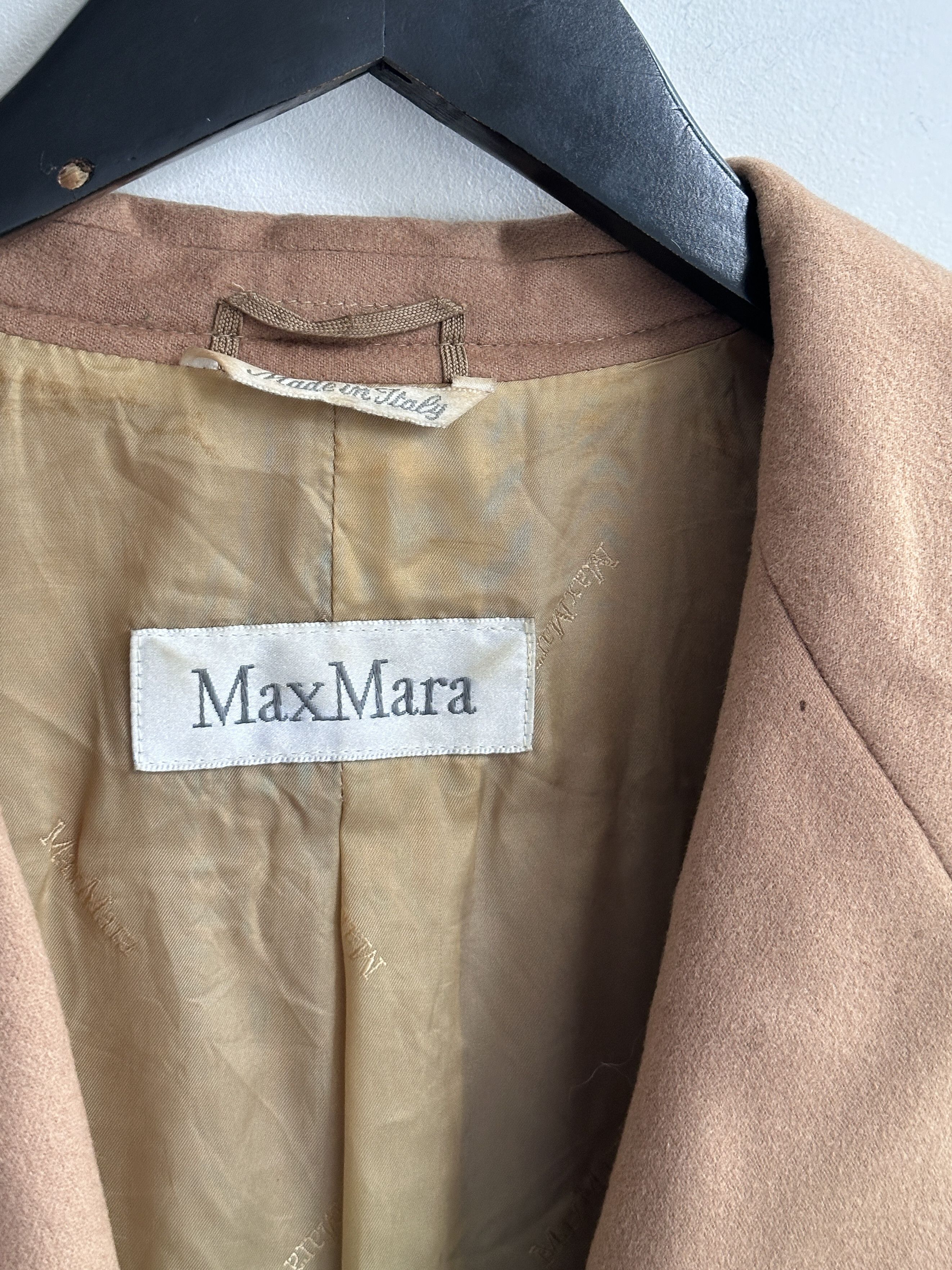 Max Mara Max Mara Beige Blazer Jacket Size L / US 10 / IT 46 - 10 Thumbnail