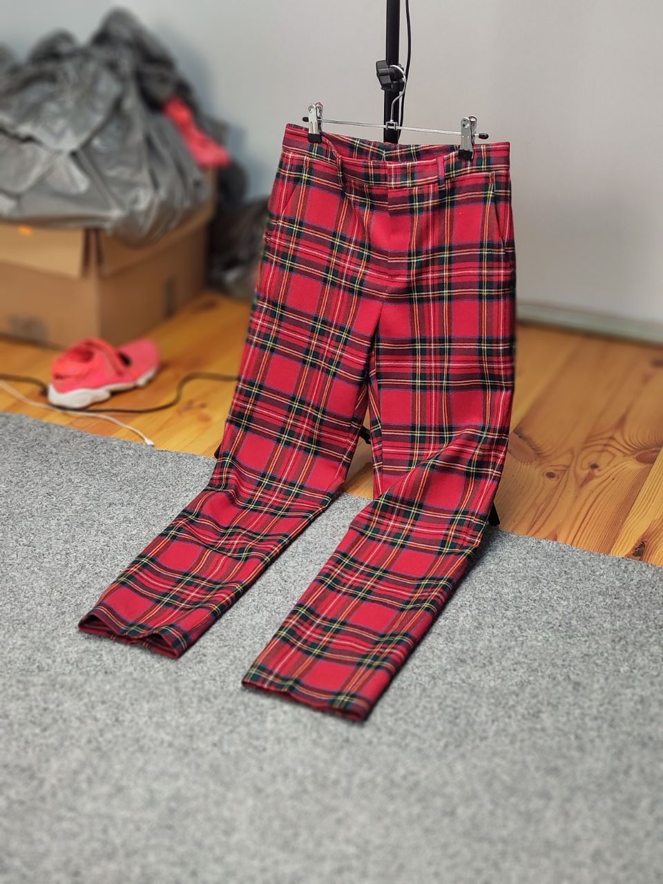 RED Valentino Red Valentino Wool Tartan Pattern Women's Trouser Pants Size 38" / US 16 / IT 52 - 9 Thumbnail