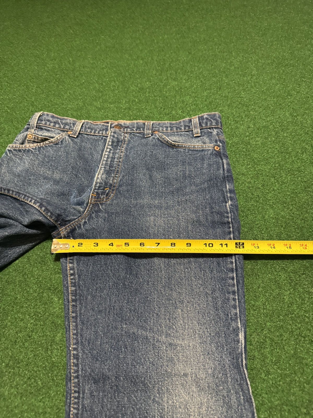 Levi's Vintage Clothing Levis 517 Orange Tab Vintage 90s 34x29 Med/Dark Wash Jeans Size US 34 / EU 50 - 11 Thumbnail