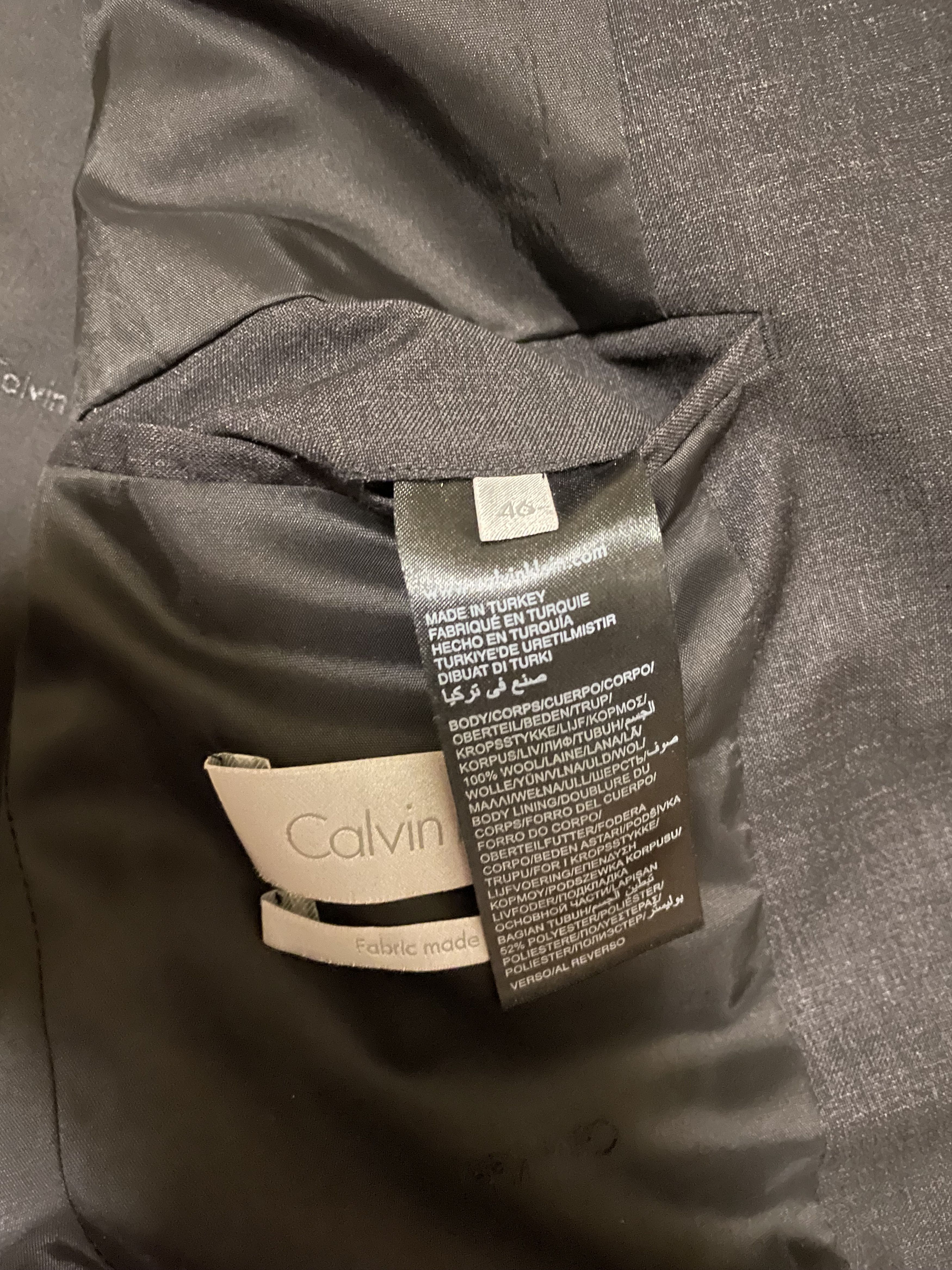 Calvin Klein Calvin Klein Wool Blazers jacket size 46 Size 46S - 6 Thumbnail