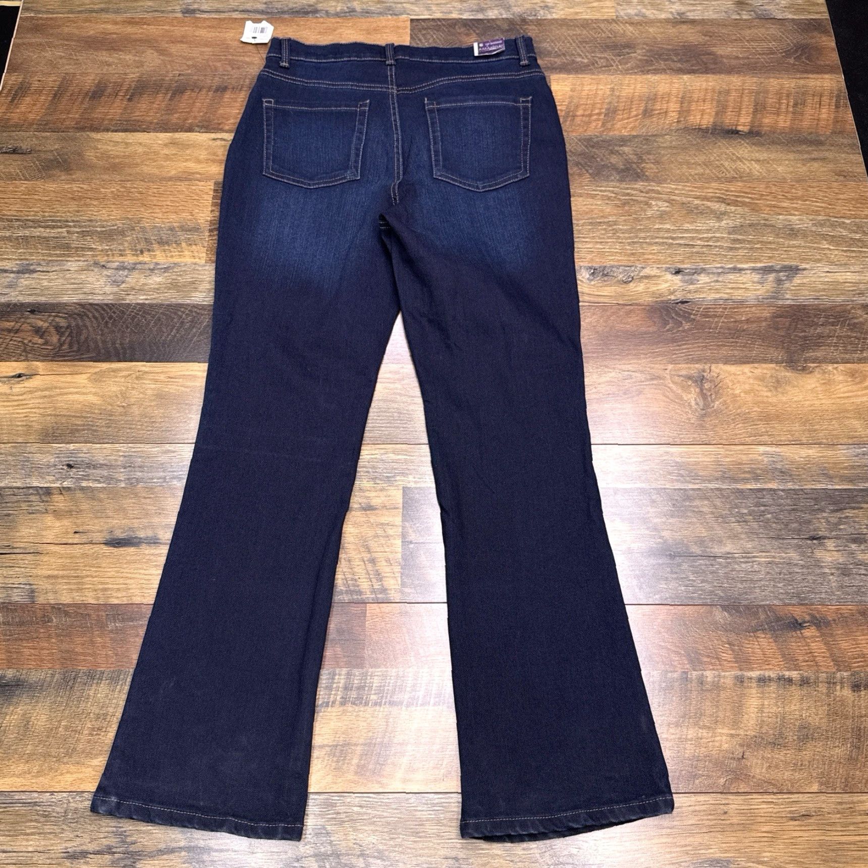 Gloria Vanderbilt Gloria Vanderbilt Amanda Bootcut Jeans Womens 10 Petite Classic Rise Stretch Denim 5-Pocket Logo Blue Size 32" / US 10 / IT 46 - 2 Thumbnail
