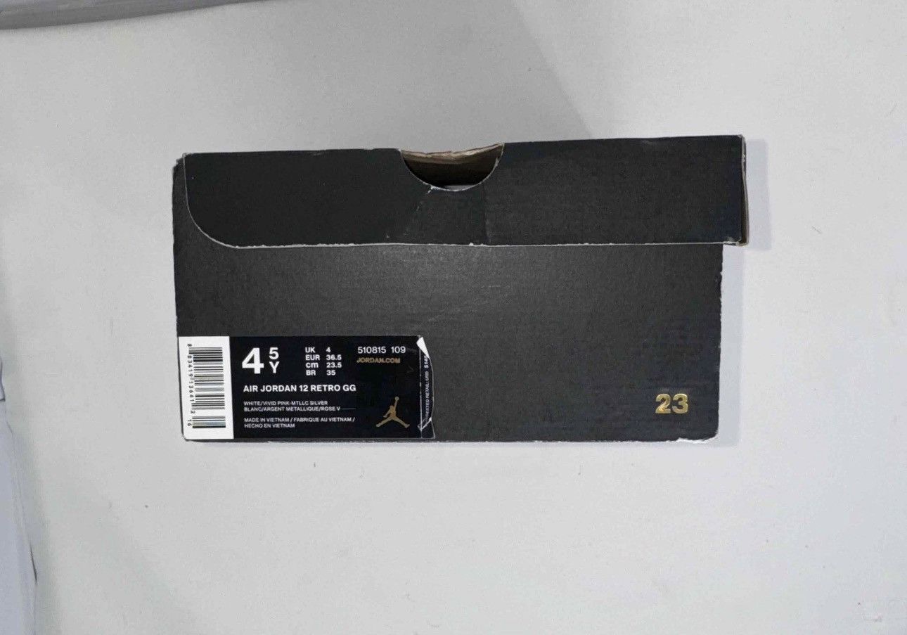 Jordan Brand Air Jordan 12 Retro GG ‘Vivid Pink’ - Youth Size 4.5/6W Size US 6 / IT 36 - 7 Thumbnail