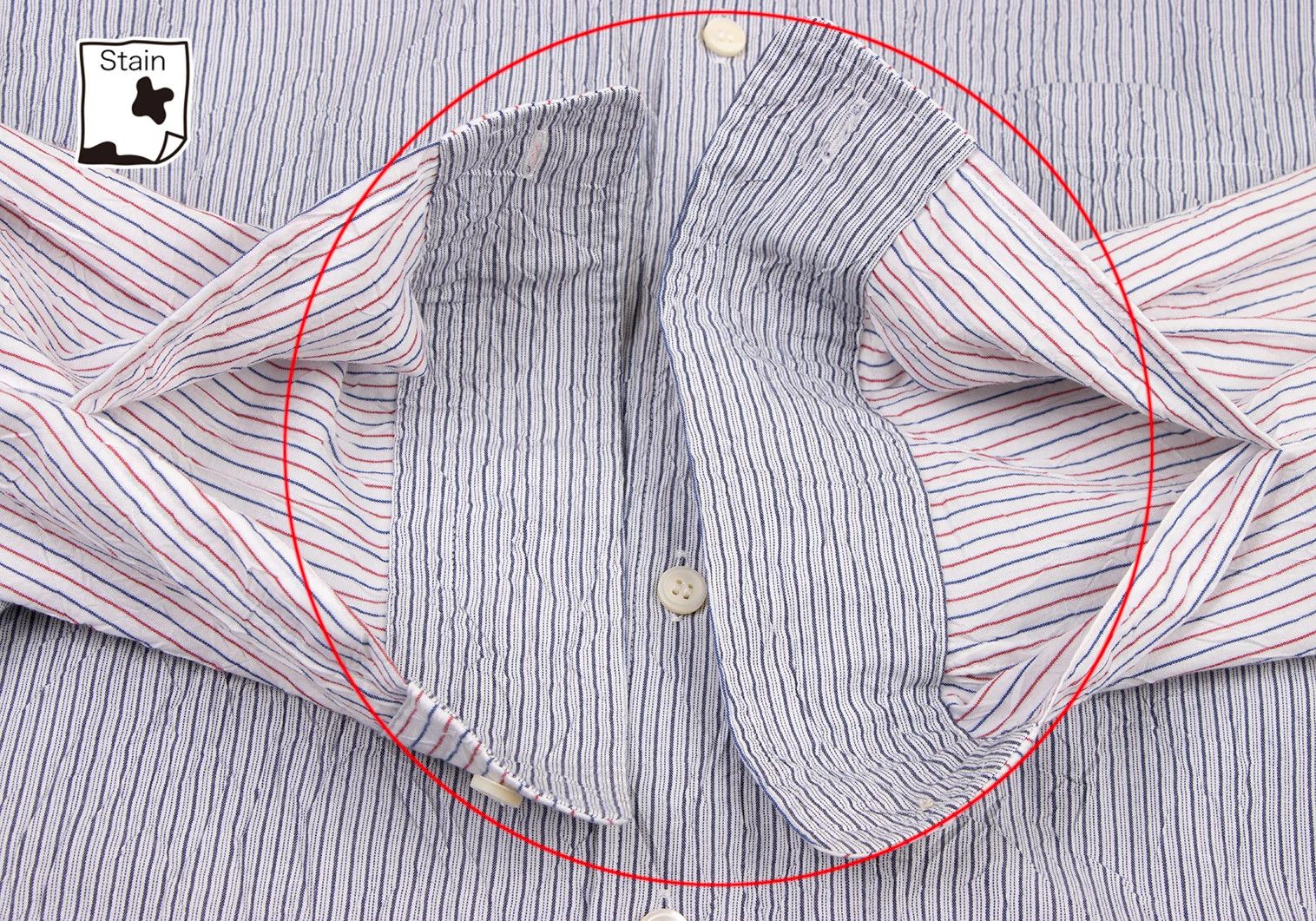 Issey Miyake Stripe Long Sleeve Shirt in Navy and White Size US M / EU 48-50 / 2 - 9 Thumbnail