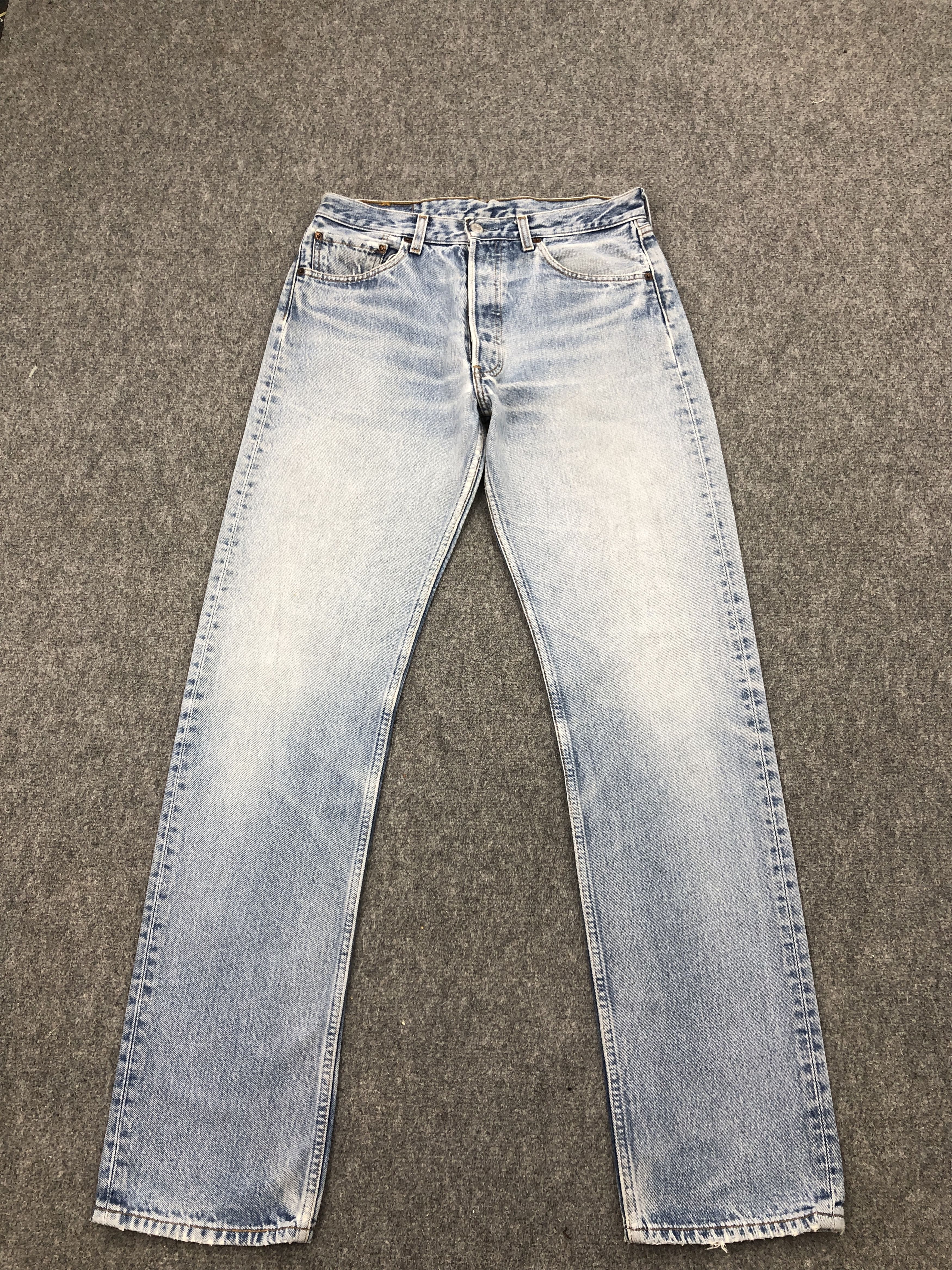 Levi's × Vintage Vintage 90s Levis 501 Light Washed Denim Jeans Size US 33 - 1 Thumbnail