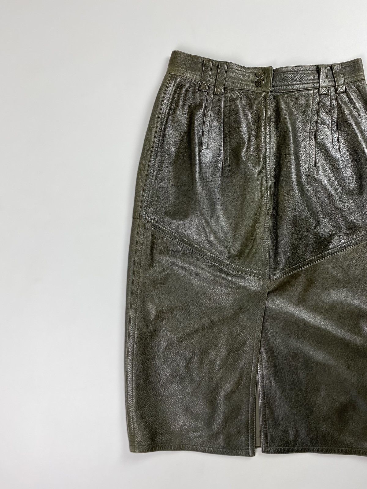 Jil Sander × Vintage Jil Sander vintage ladies leather skirt size 40 Size 27" / US 4 / IT 40 - 2 Thumbnail