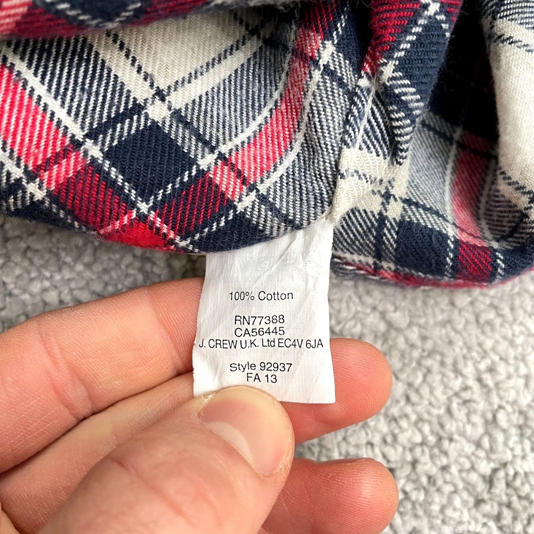 J.Crew J. Crew Flannel Slim Fit Shirt Mens XL Multicolor Plaid Button Down Long Sleeve Size US XL / EU 56 / 4 - 7 Thumbnail