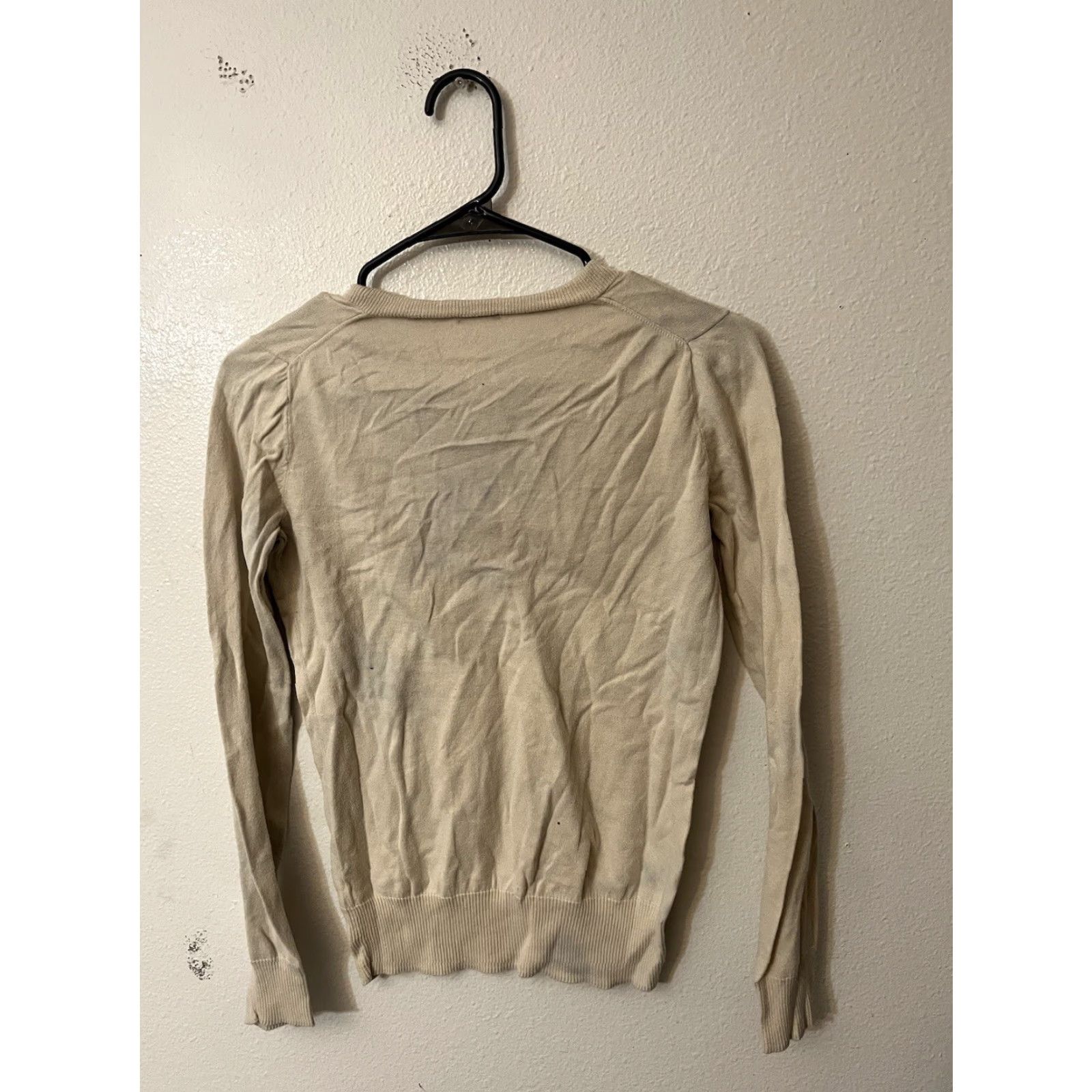 J.Crew VINTAGE J.Crew Women’s Sweater Long Sleeve XS Beige Pullover Crew Neck Fall Winter Women's Size XS / US 0-2 / IT 36-38 - 3 Thumbnail