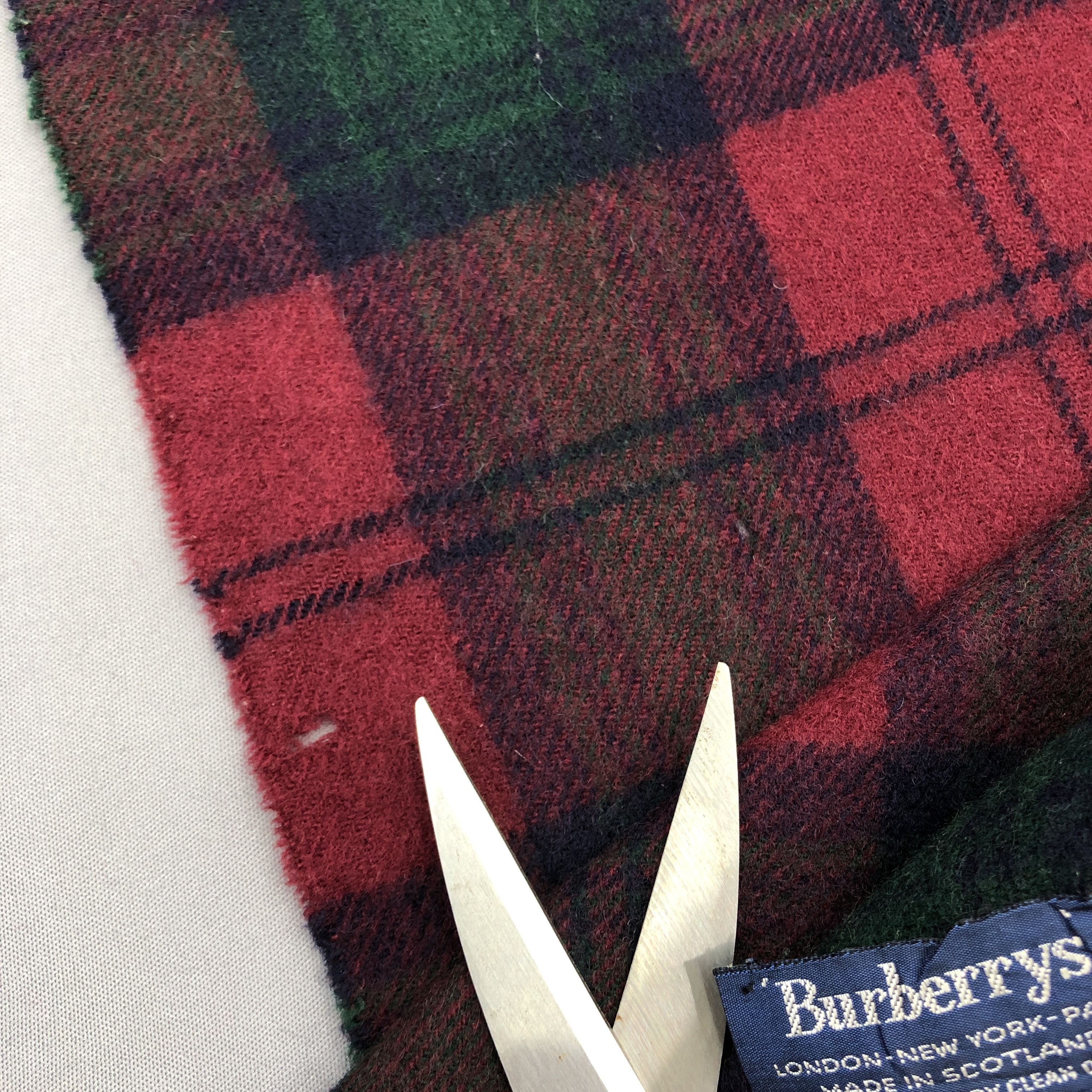 Burberry Vintage Burberrys Scarf Muffler Wool Cashmere Scarves Size ONE SIZE - 4 Thumbnail