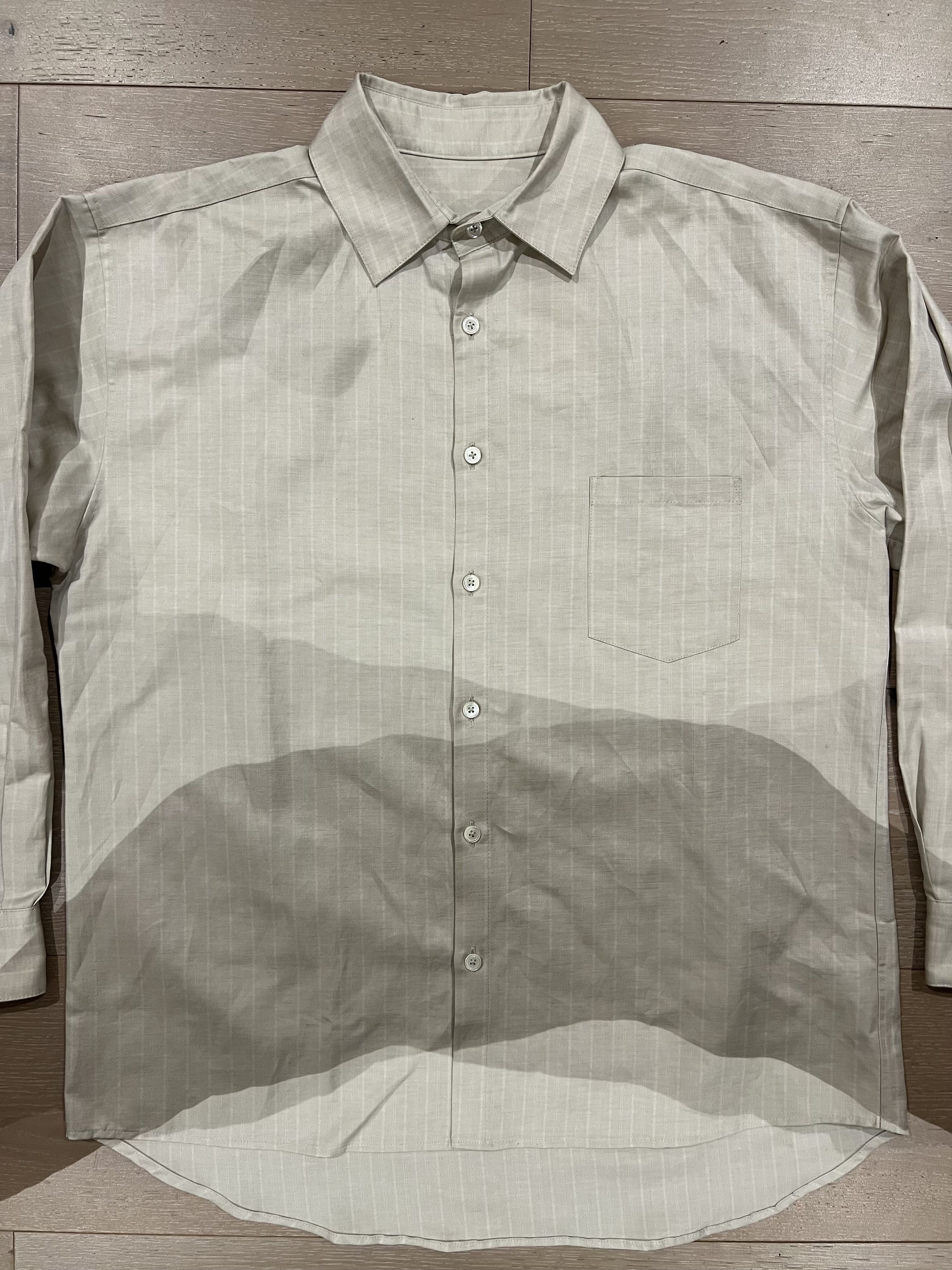 Colbo 💚 1/24 Colbo NYC Banaras Shirt Warm Gray Stripe Medium NEW Size US M / EU 48-50 / 2 - 7 Thumbnail