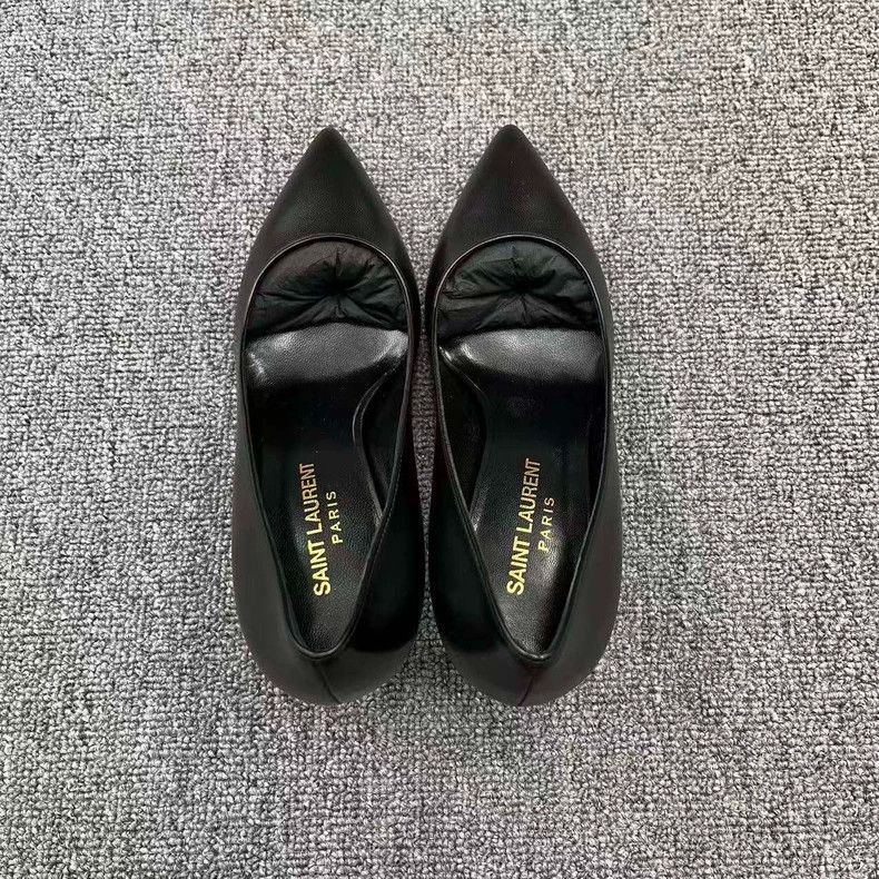 Saint Laurent Paris Saint laurent paris Black glossy lambskin pumps High Heels Size US 5.5 / IT 35.5 - 3 Thumbnail