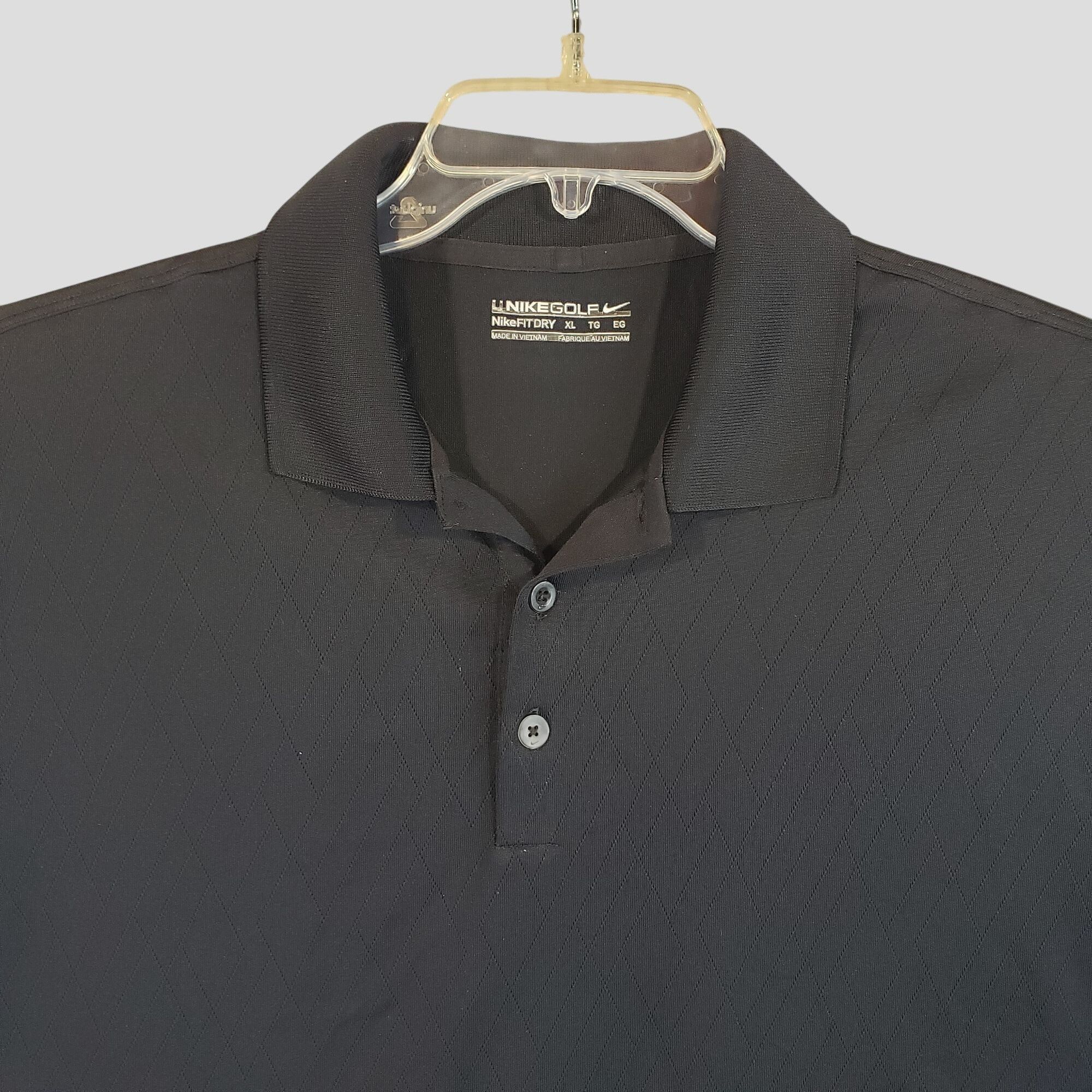 Nike Nike Golf Black Polo Shirt Dri-Fit Short Sleeve Mens Sz XL Size US XL / EU 56 / 4 - 3 Thumbnail