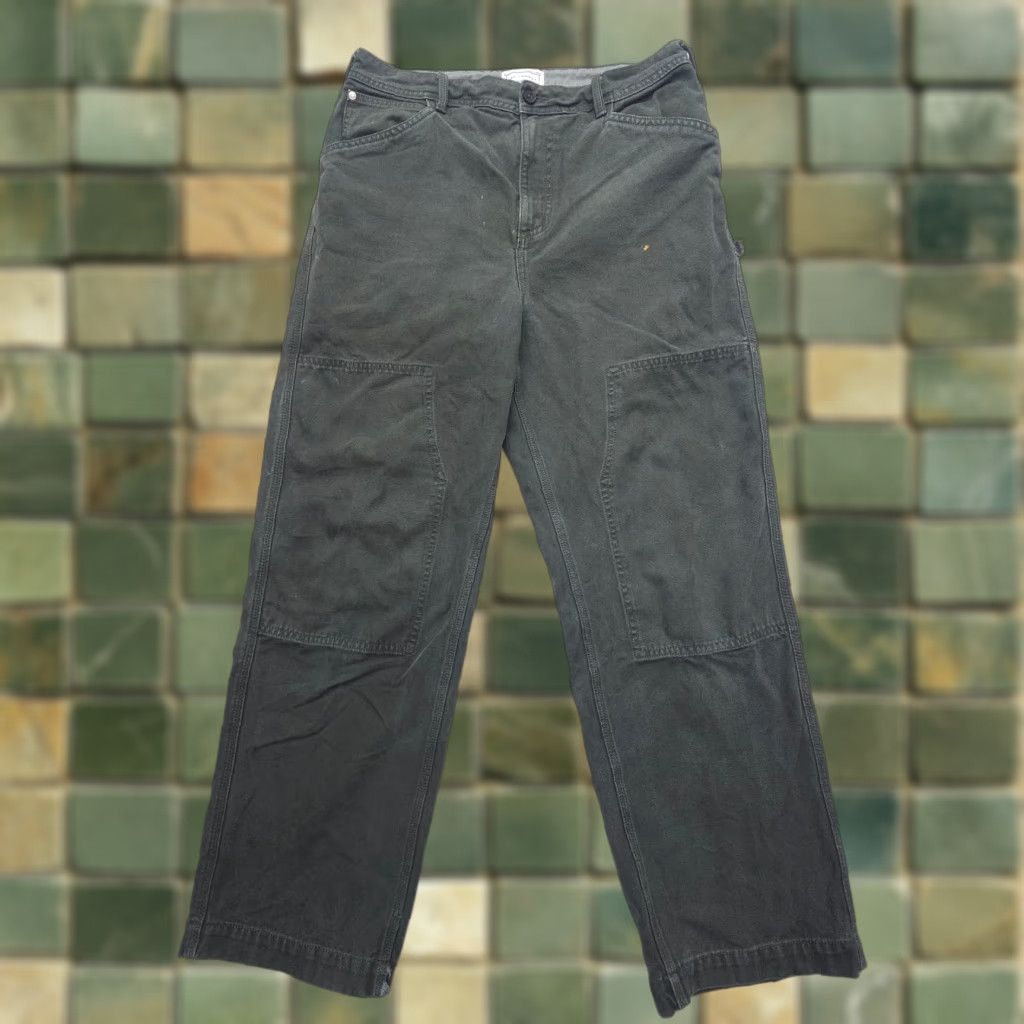 VINTAGE RVCA x Stella Carpenter Pants Mens 30 Canvas Green Casual Workwear Street Skate