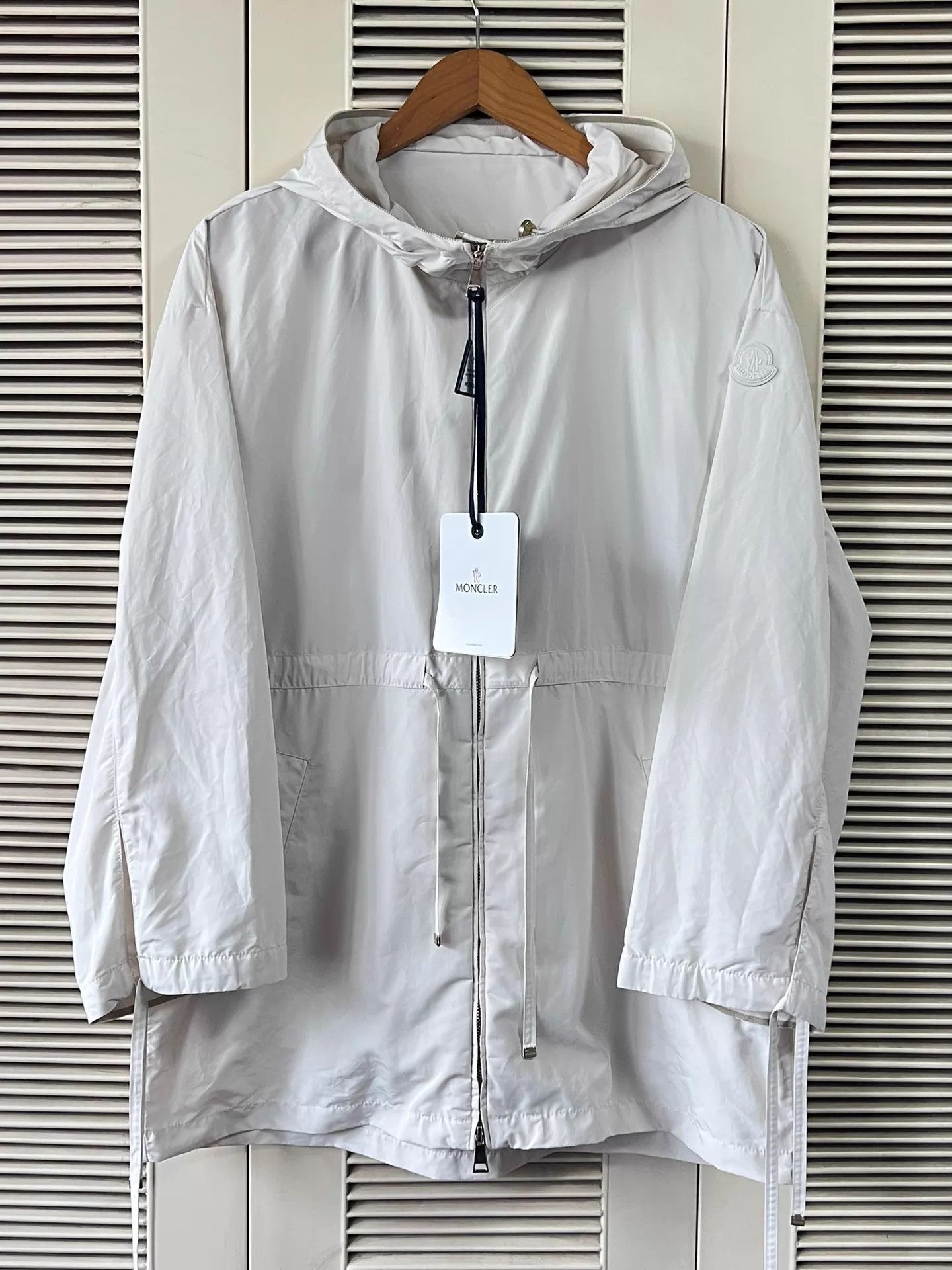 Moncler White Hooded Light Jacket - XXS Size US XXS / EU 40 - 1 Thumbnail