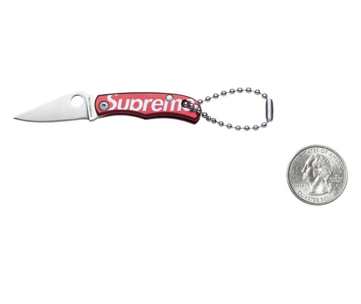 Supreme Supreme Spyderco Bug Knife Red FW24 Size ONE SIZE - 3 Thumbnail