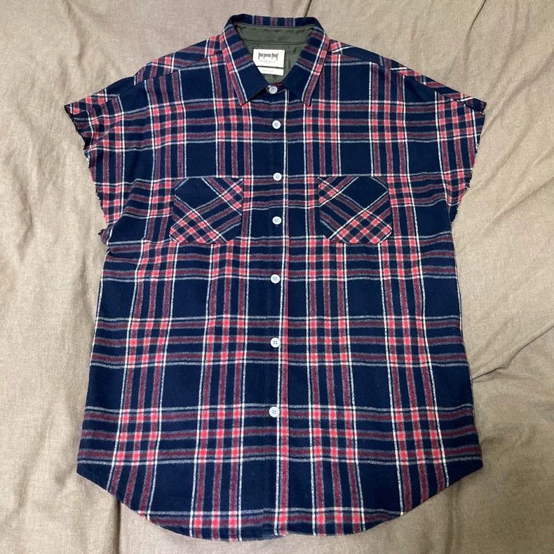 Fear of God Brushed flannel sleeveless shirt