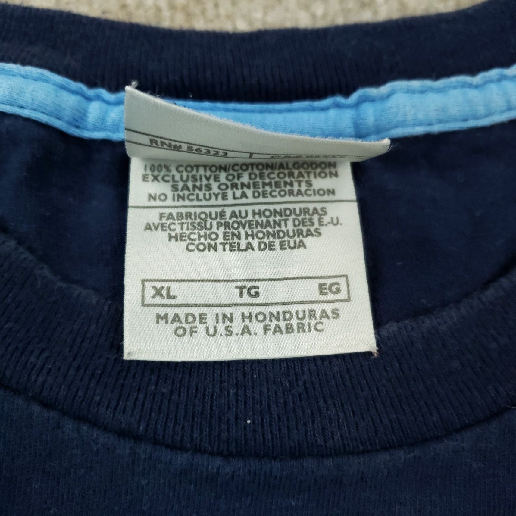 Nike Nike Mens Blue Short Sleeve Crew Neck T-Shirt Extra Large Cotton Size US XL / EU 56 / 4 - 6 Thumbnail