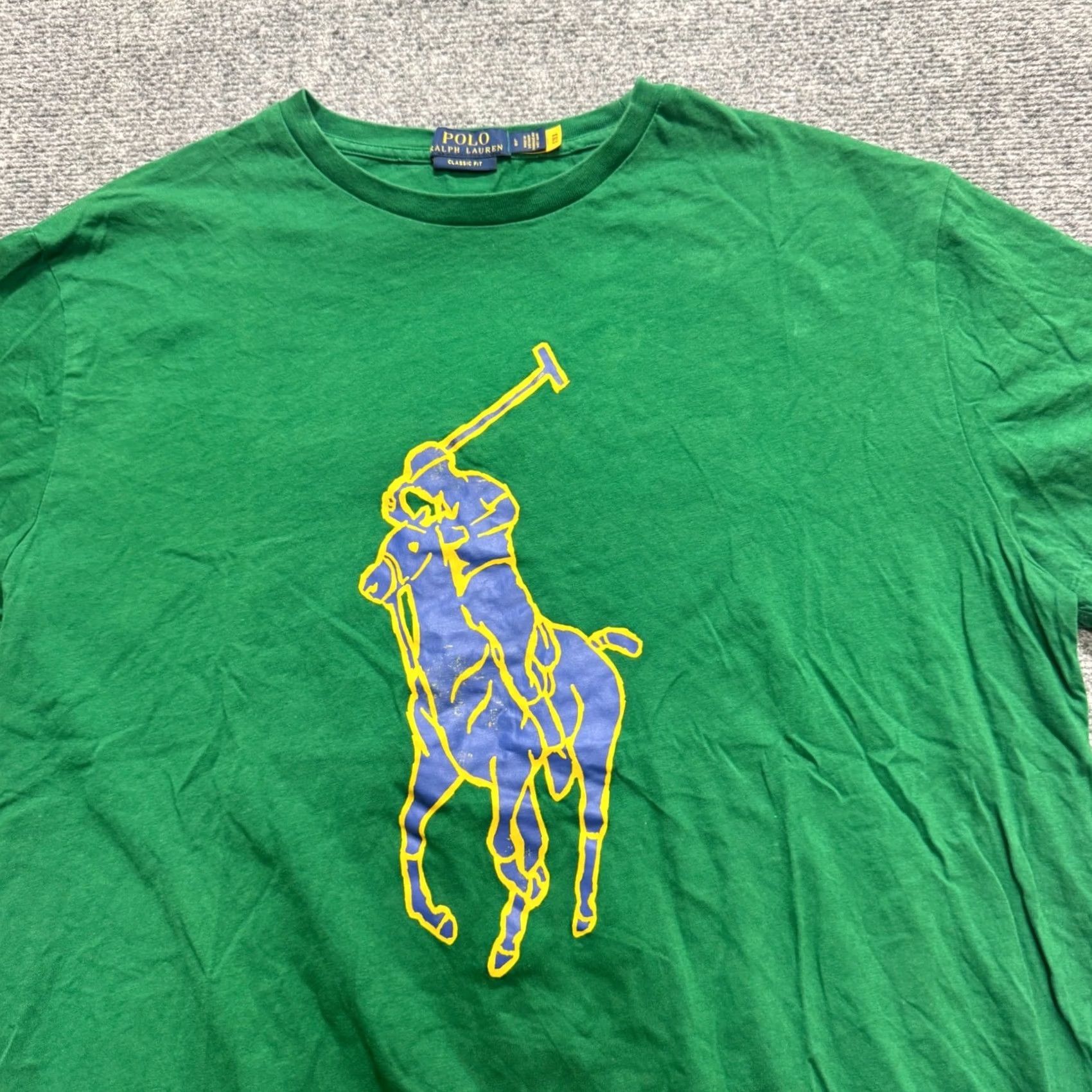 Vintage VTG Polo Shirt Men's L Green Y2K Horse Distressed Stained Regular Size US L / EU 52-54 / 3 - 5 Thumbnail