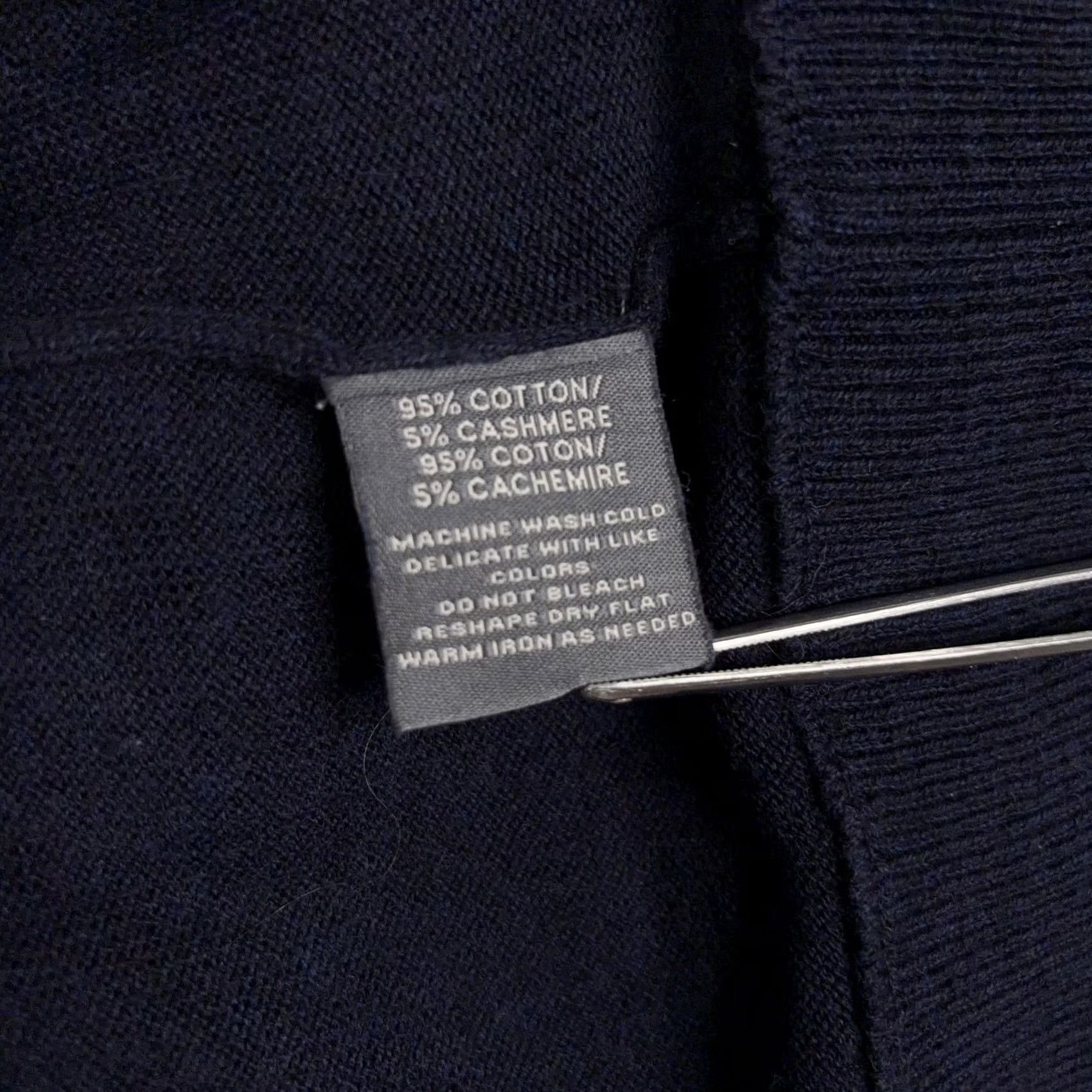 Vintage Caroline Grace Sweater Womens XS Blue Cotton Cashmere Newport Graphic Pullover Shirt Size XS / US 0-2 / IT 36-38 - 6 Thumbnail