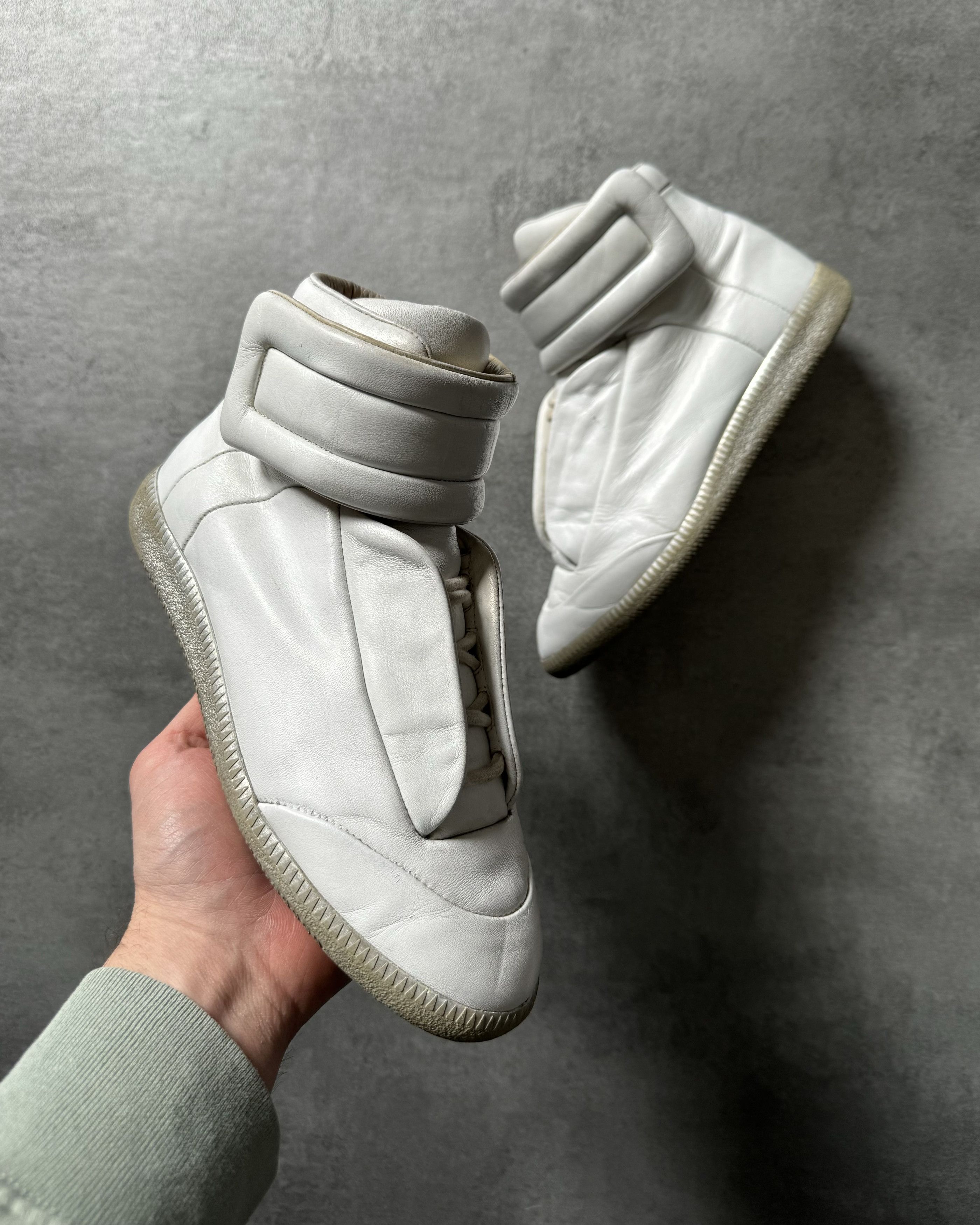 Maison Margiela Future High White Leather Shoes